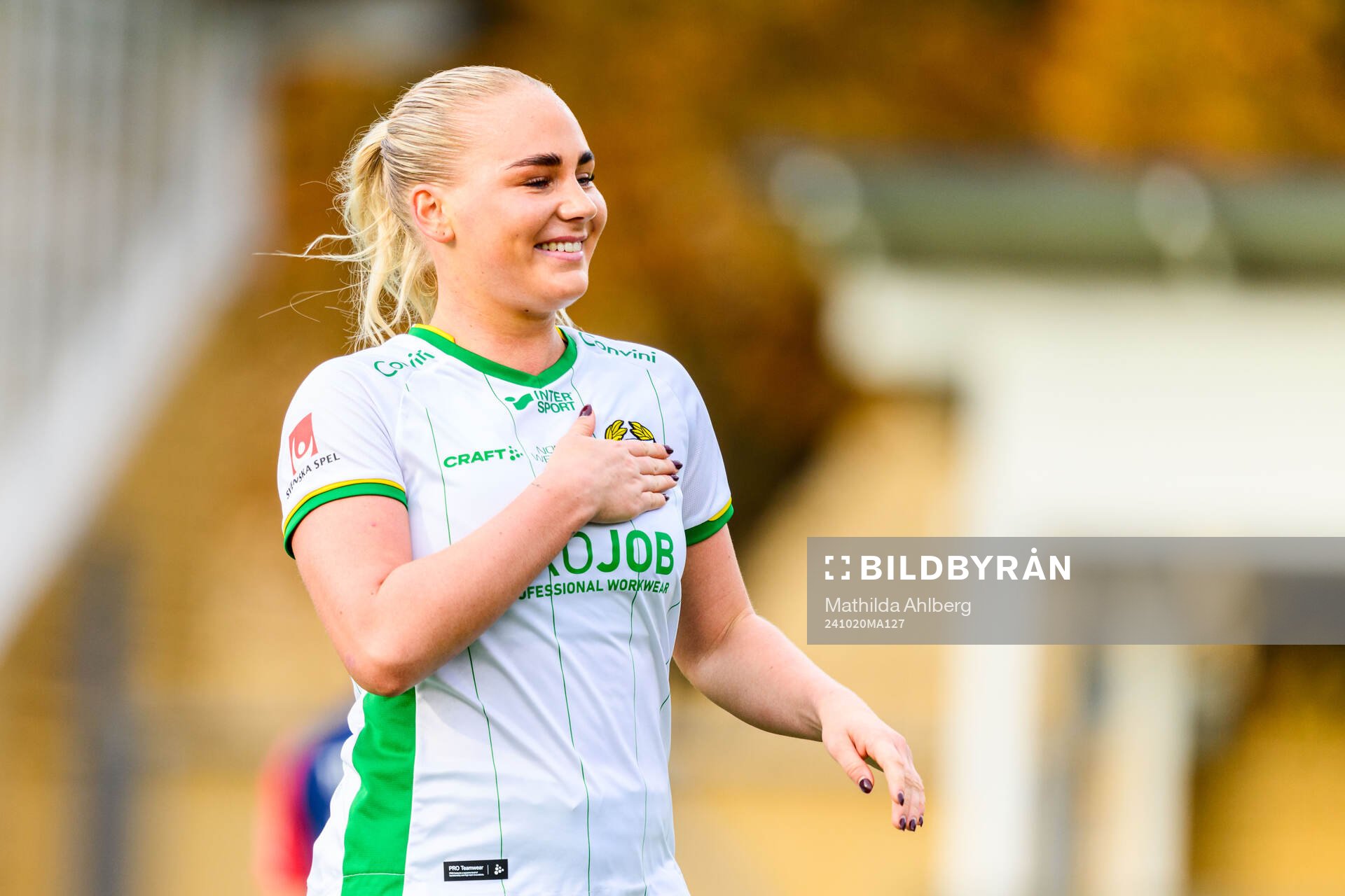 Hammarbys Cathinka Tandberg jublar