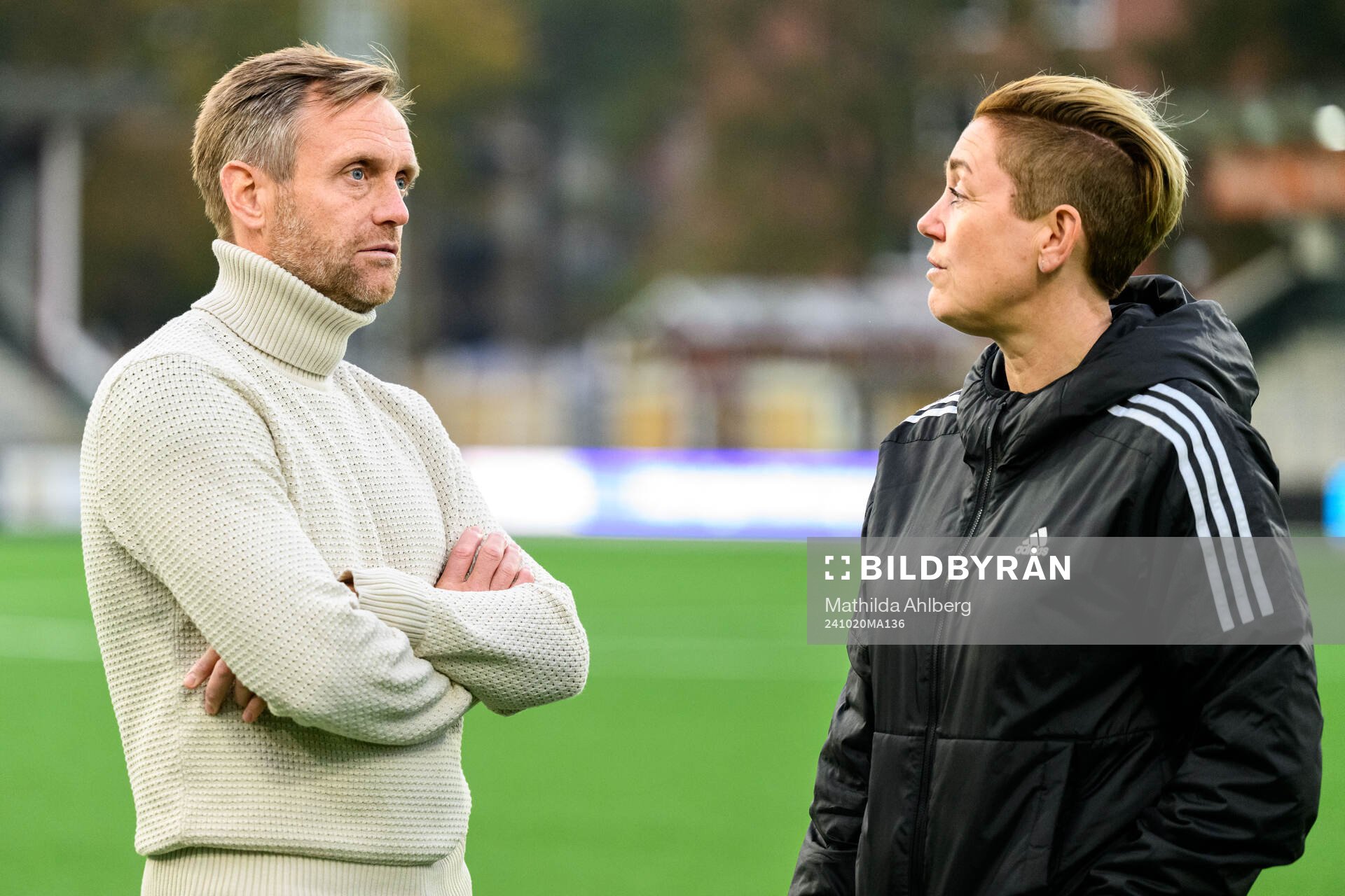 Hammarbys tränare Martin Sjögren och Rosengårds