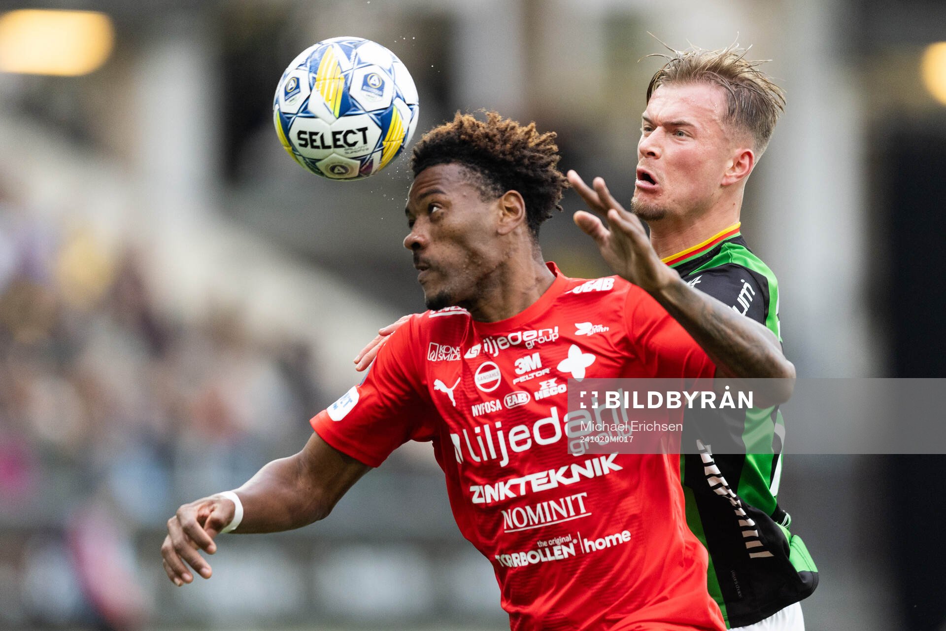 Värnamos Samuel Kotto och GAIS Alexander Ahl Holmström