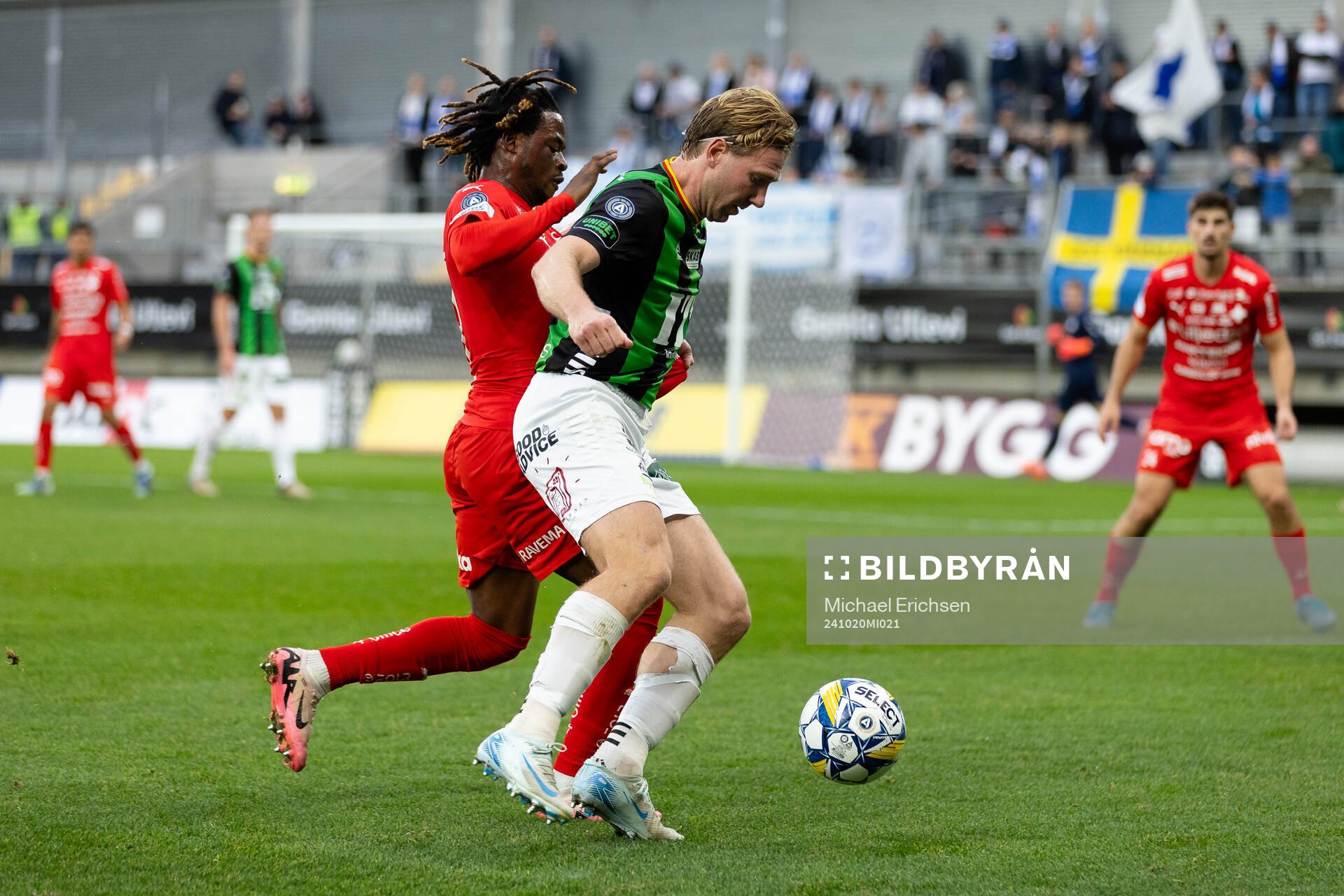 Värnamos Frank Junior Adjei och GAIS August Wängberg