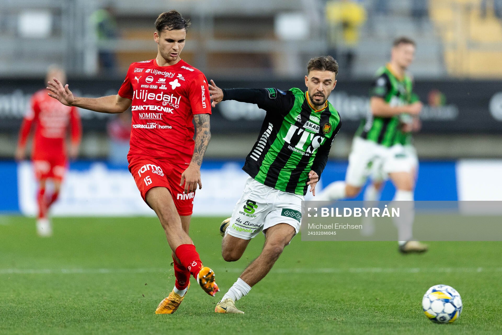 Värnamos Michael Steinwender och GAIS Edvin Becirovic