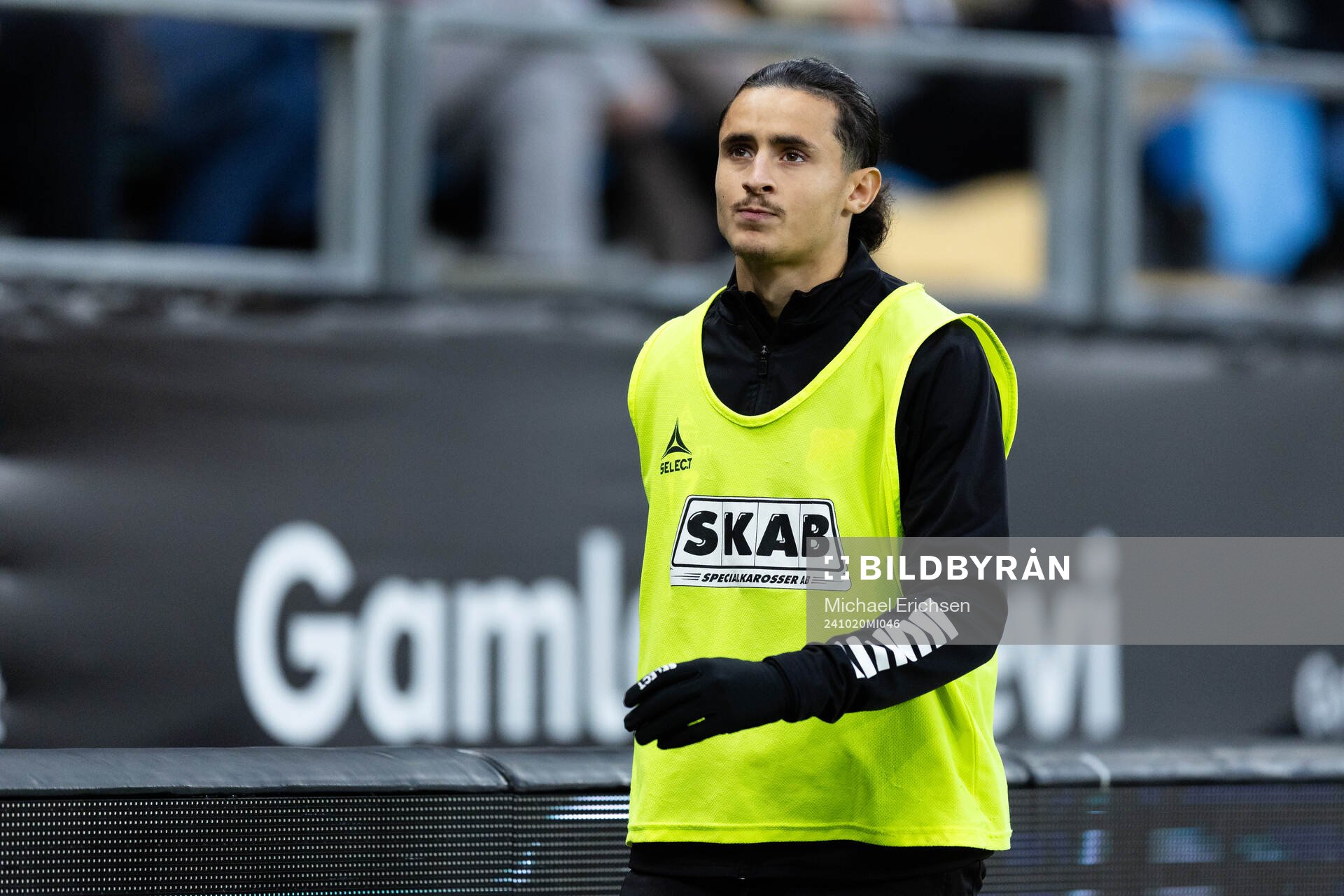 GAIS Amin Boudri värmer upp