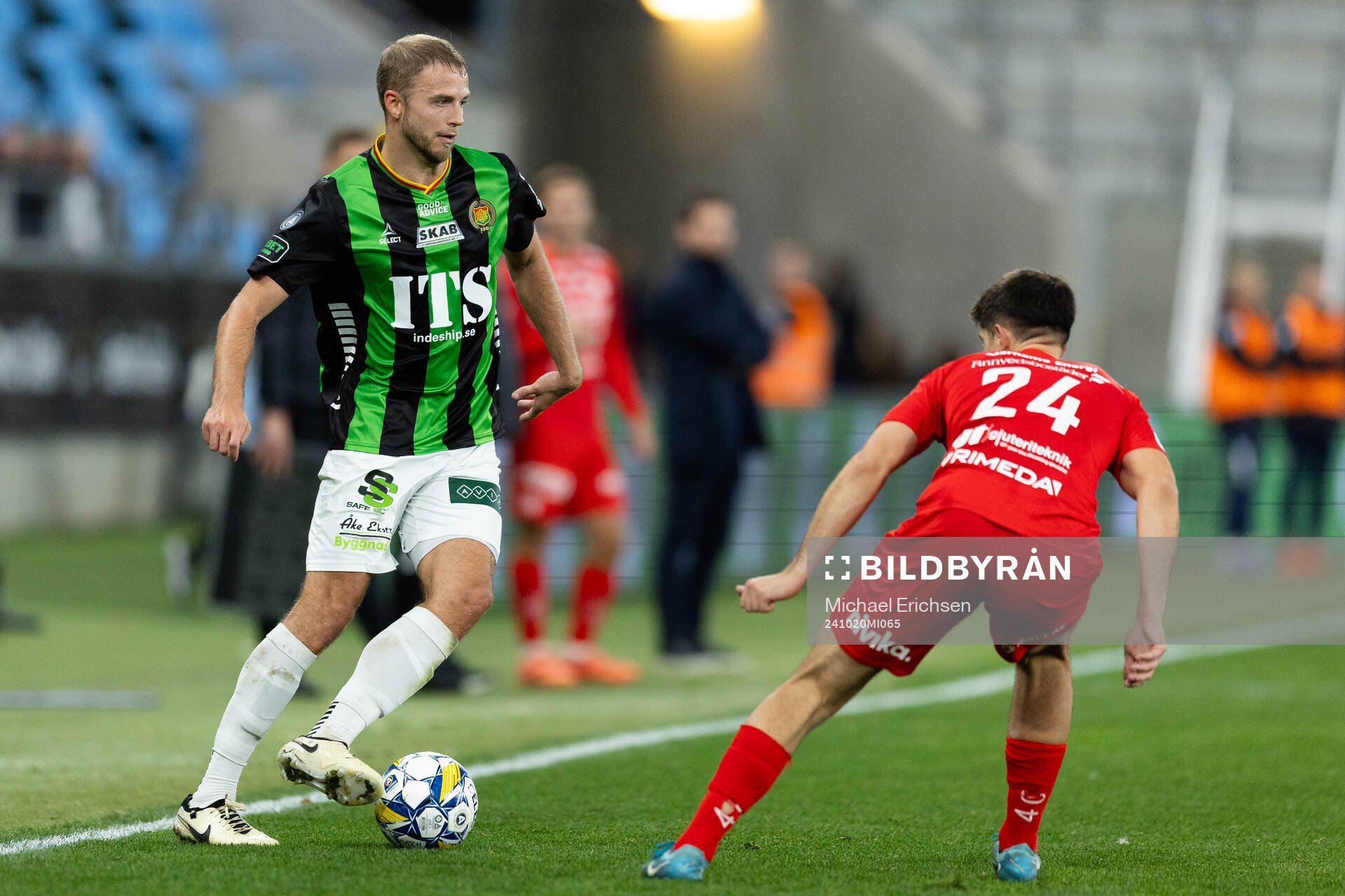 GAIS Gustav Lundgren och Värnamos Emin Grozdanic