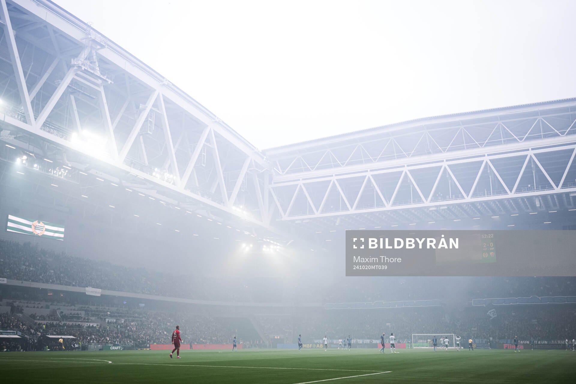 Rök på Tele2 Arena