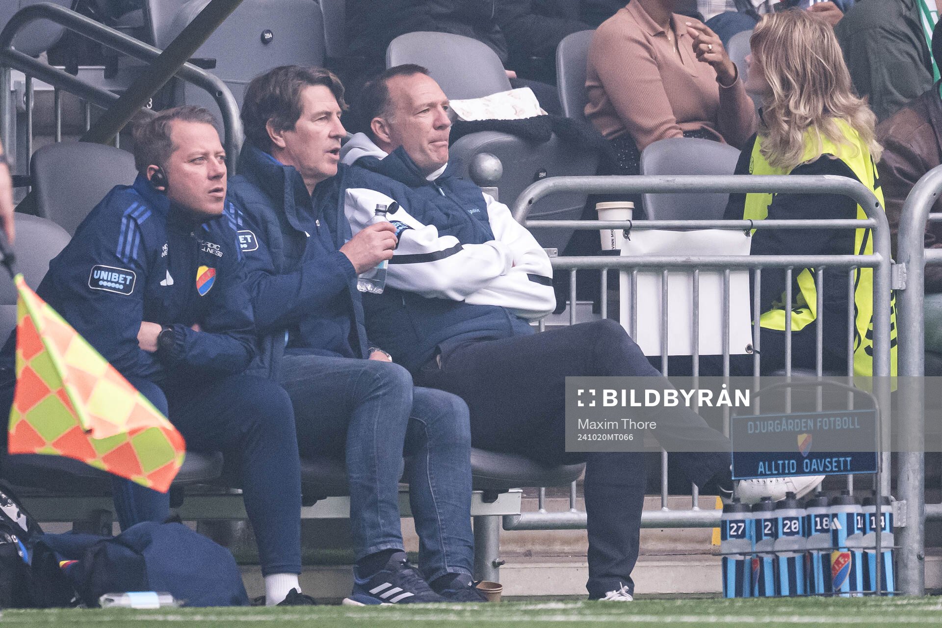 Djurgårdens tränare Thomas Lagerlöf och tränare Kim