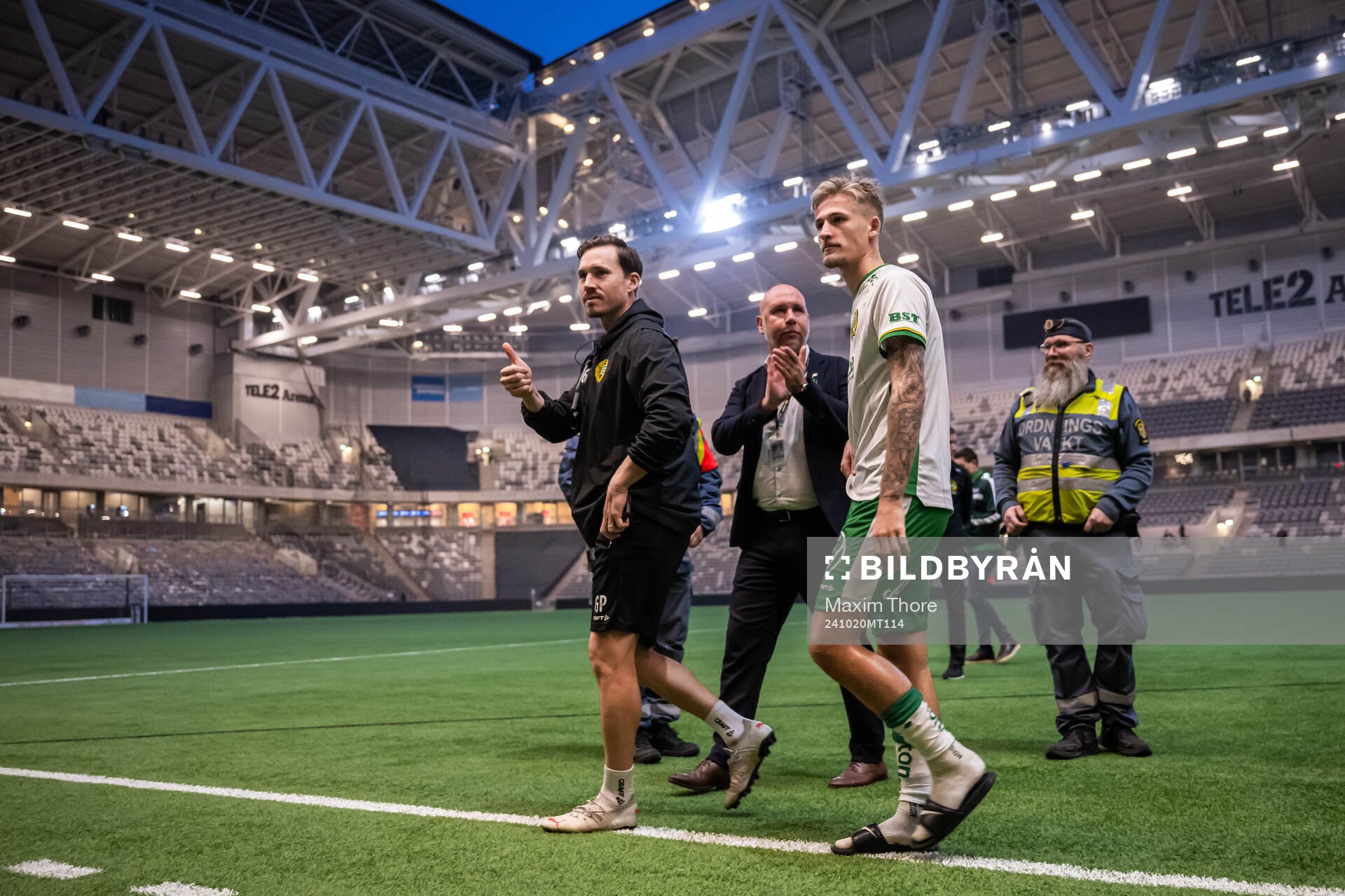 Hammarbys Fredrik Hammar efter fotbollsmatchen i Allsvenskan mellan Hammarby och Djurgården den 20 oktober 2024 i Stockholm. 