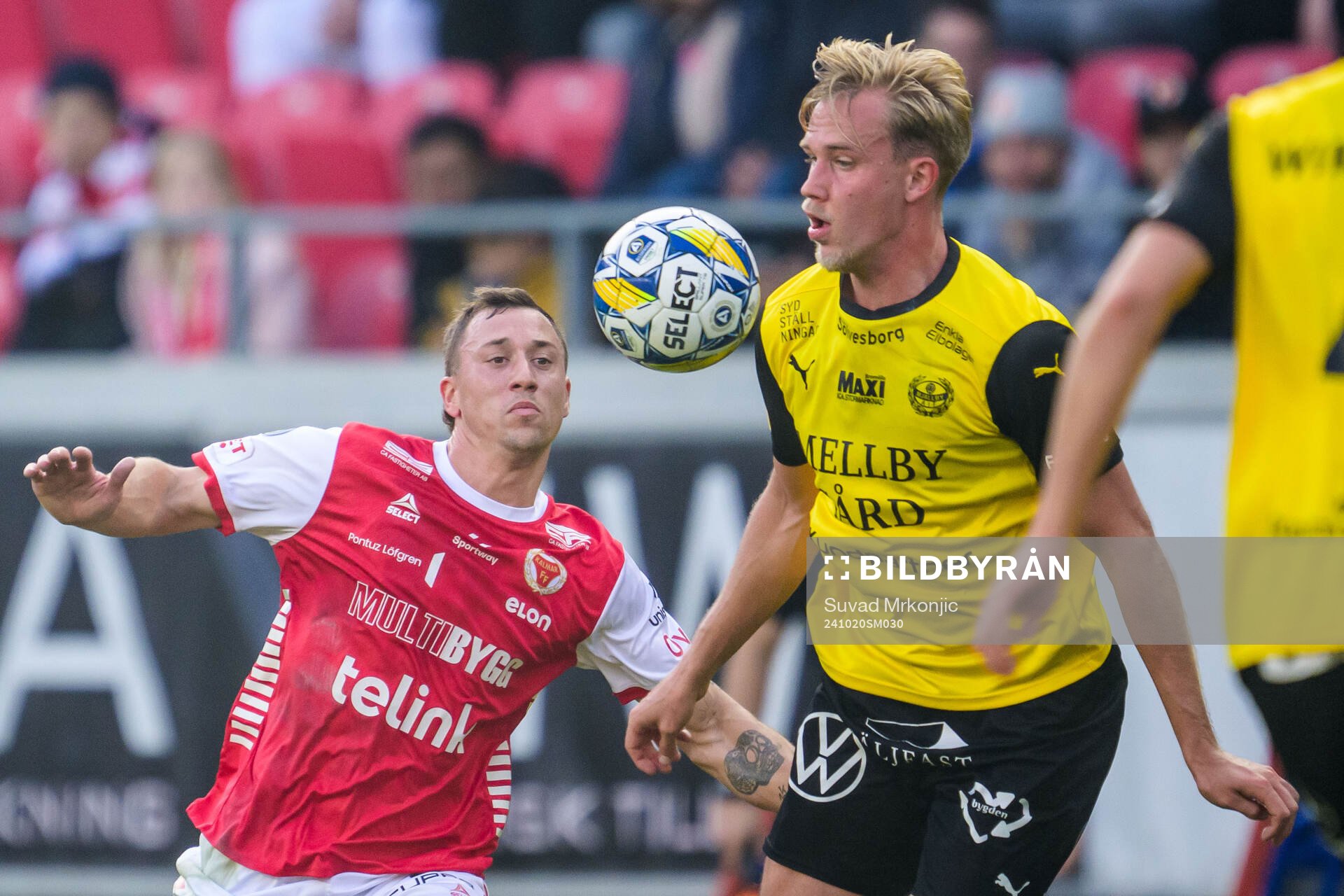 Kalmars Alexander Gersbach och Mjällbys Herman Johansson