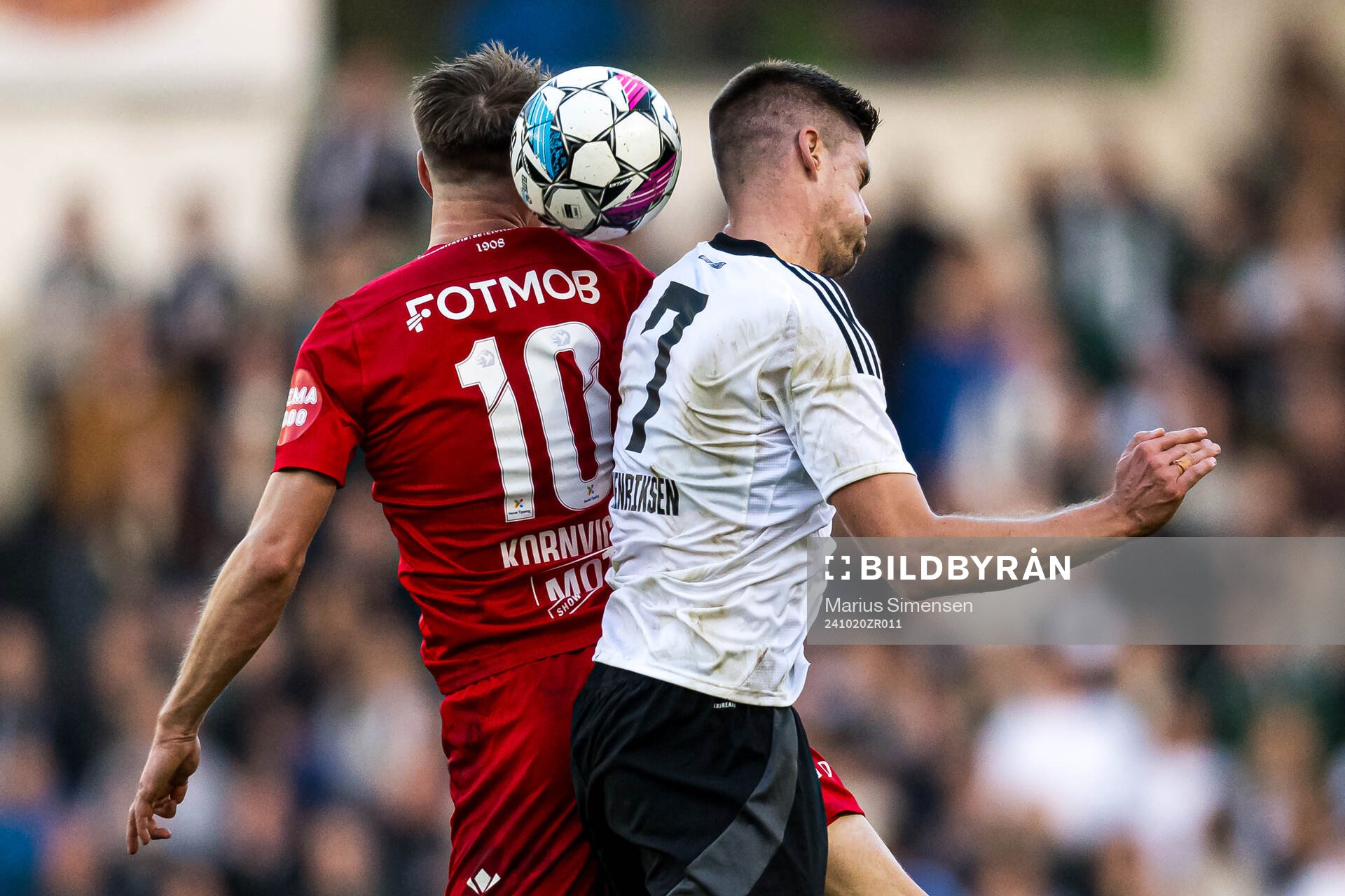 Emil Kornvig of Brann and Markus Henriksen of Rosenborg