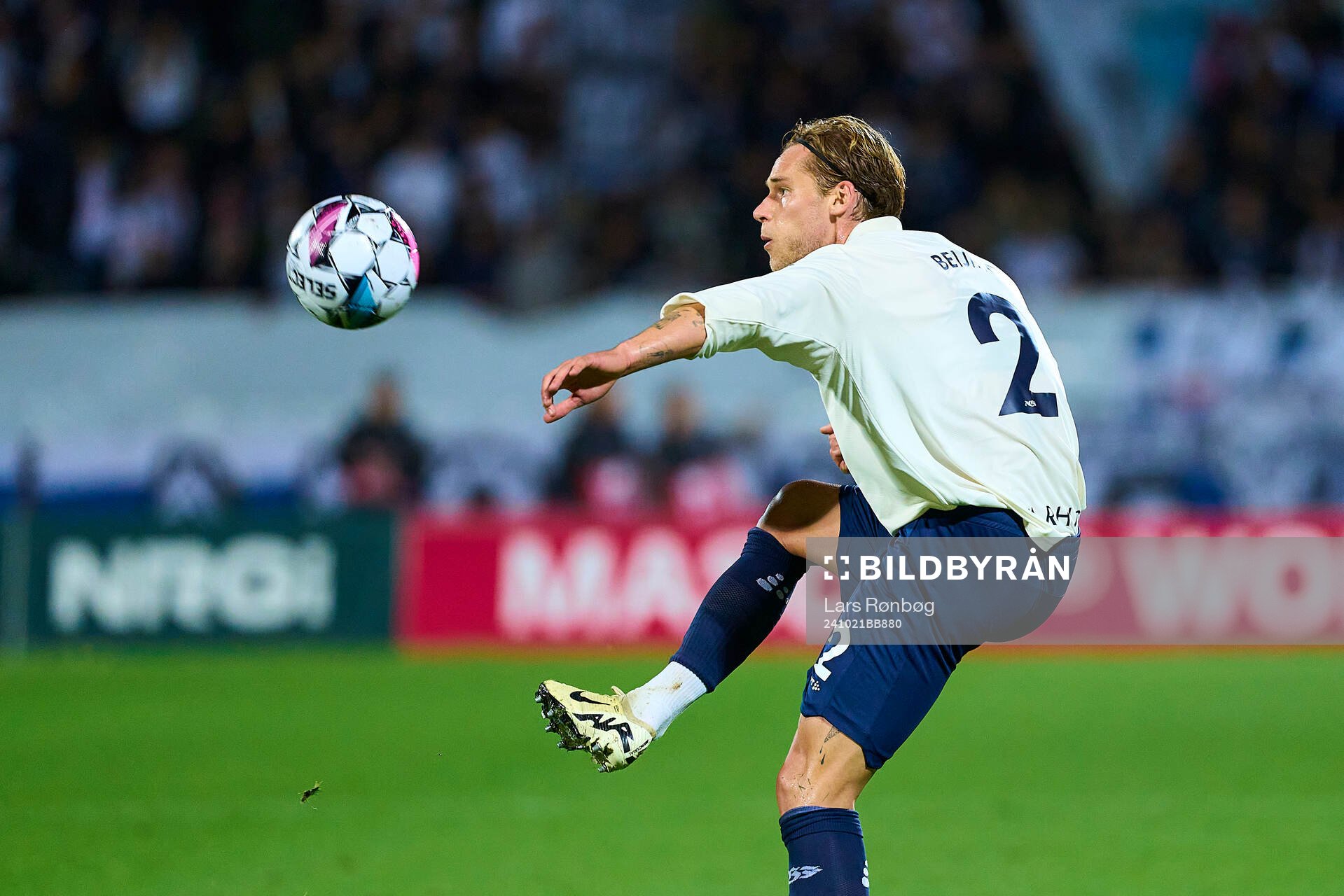 AARHUS, DENMARK - OCTOBER 21: Felix Beijmo of AGF Aarhus
