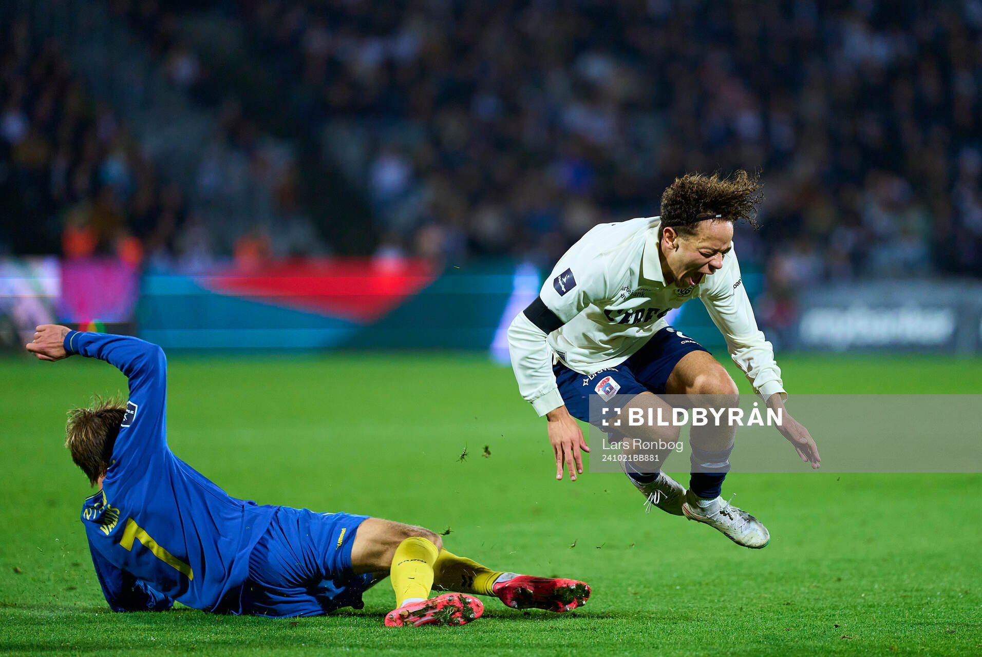 AARHUS, DENMARK - OCTOBER 21: Nicolai Vallys of Brondby IF
