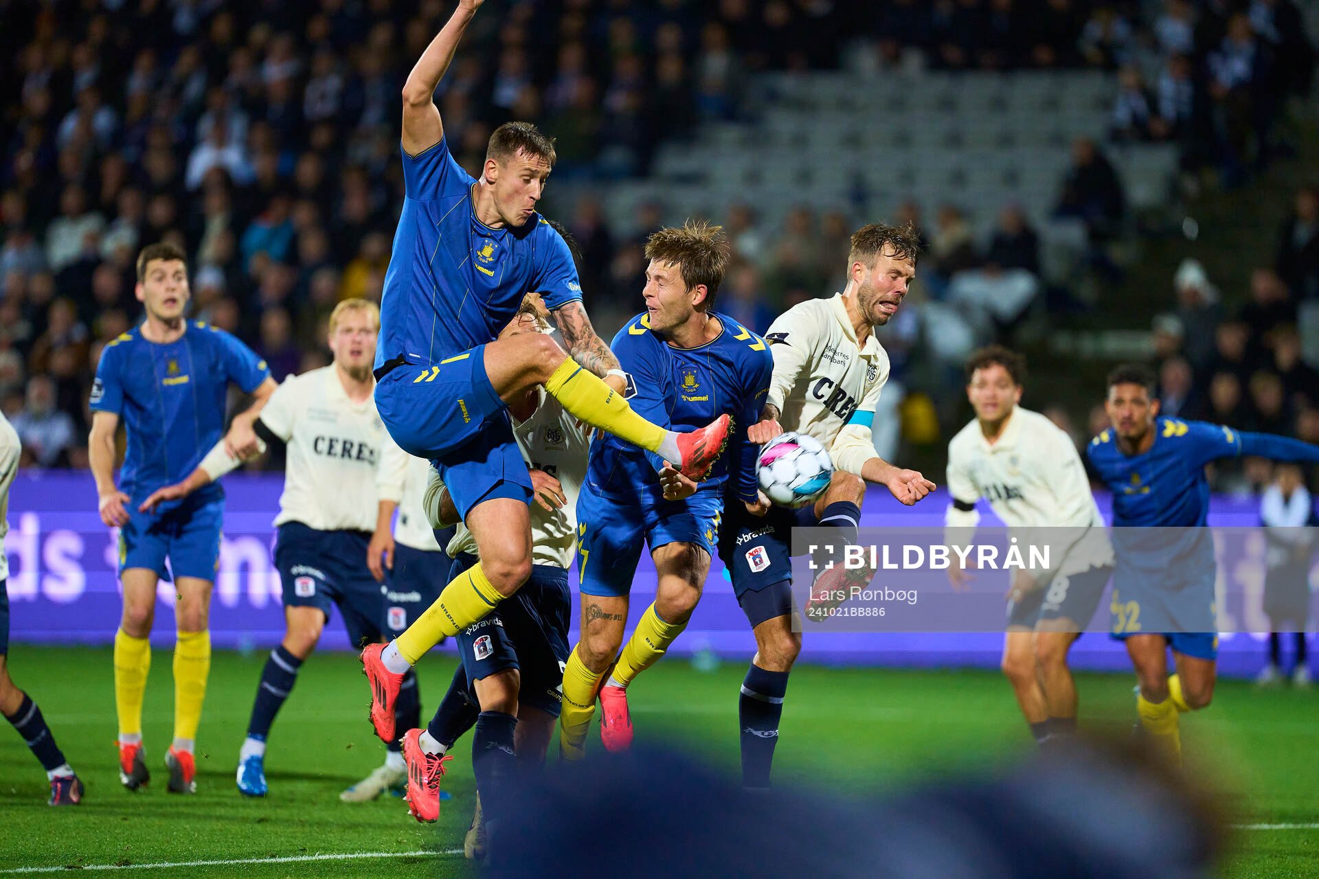 AARHUS, DENMARK - OCTOBER 21: Mileta Rajovic of Brondby IF,
