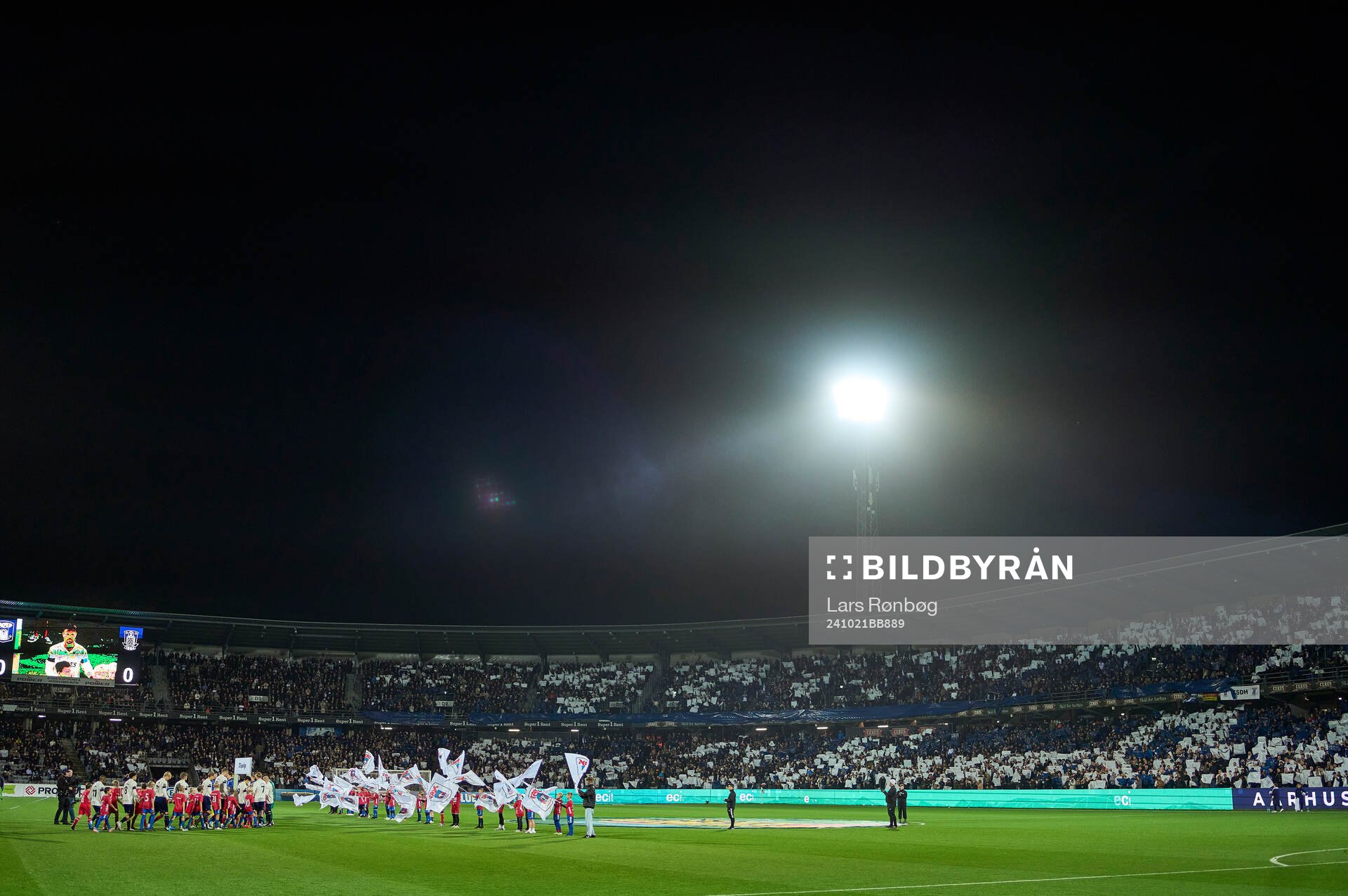 AARHUS, DENMARK - OCTOBER 21: General view of the pitch,