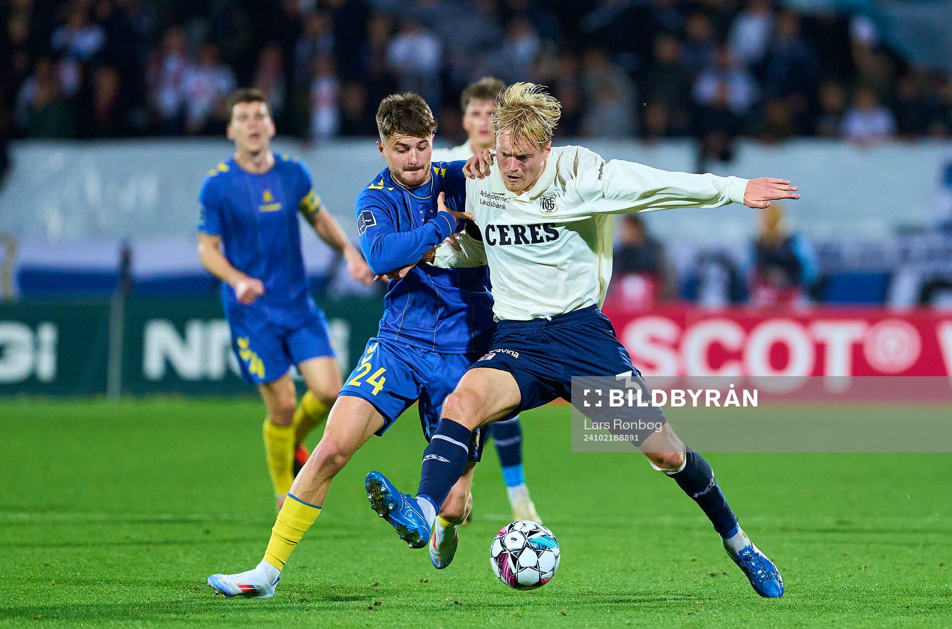AARHUS, DENMARK - OCTOBER 21: Marko Divkovic of Brondby IF