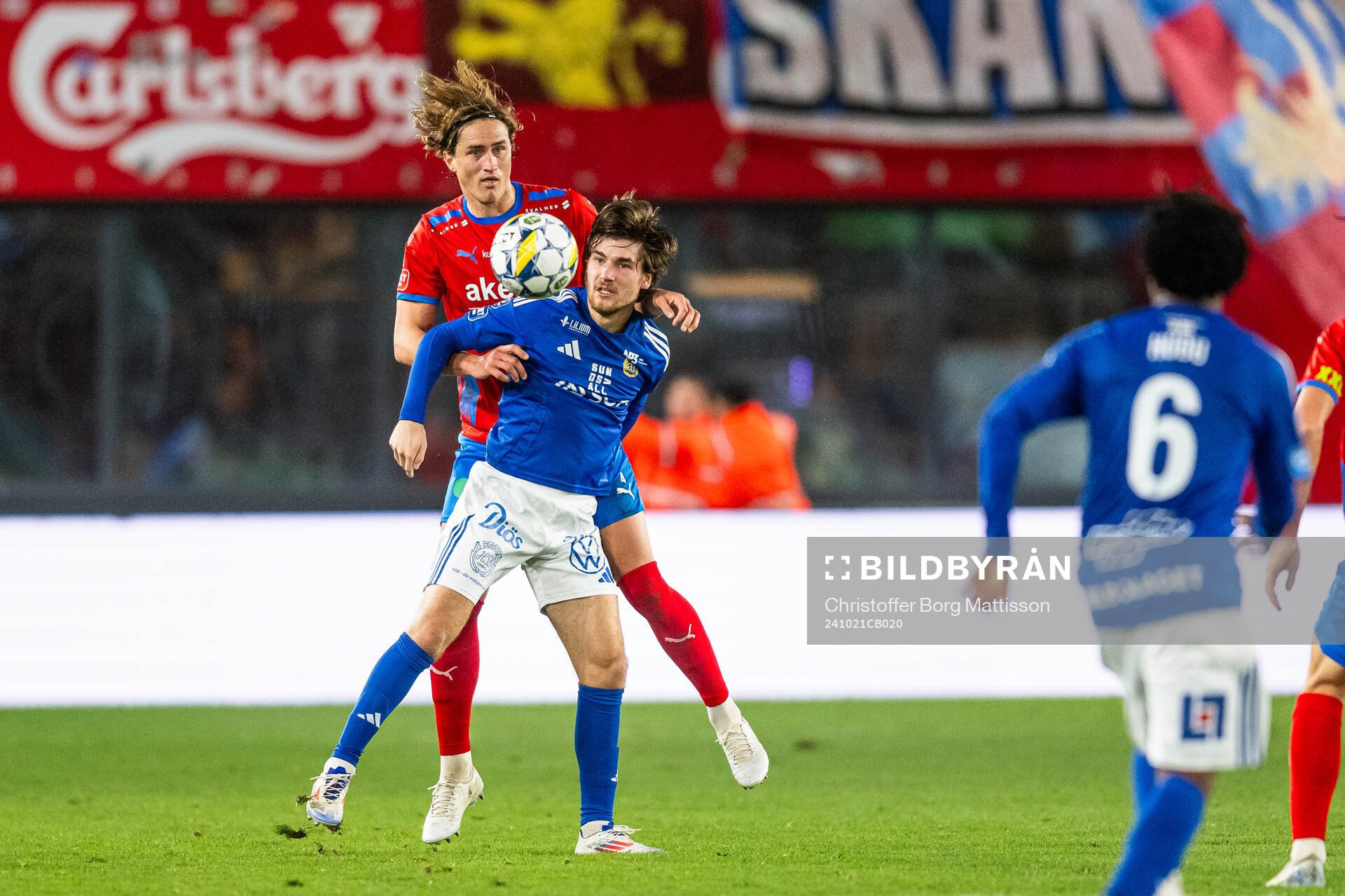 Helsingborgs Thomas Pauck Rogne och GIF Sundsvalls Johan