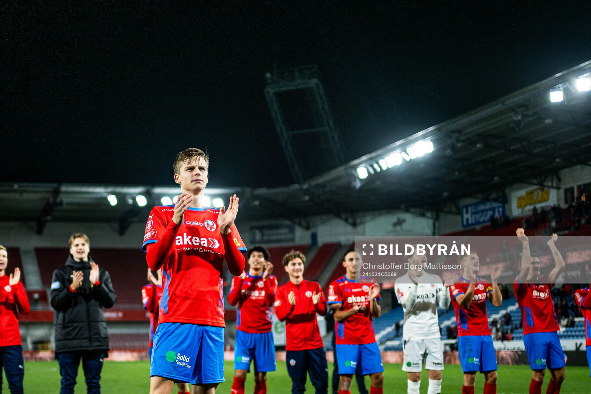 Helsingborgs Adrian Svanbäck jublar