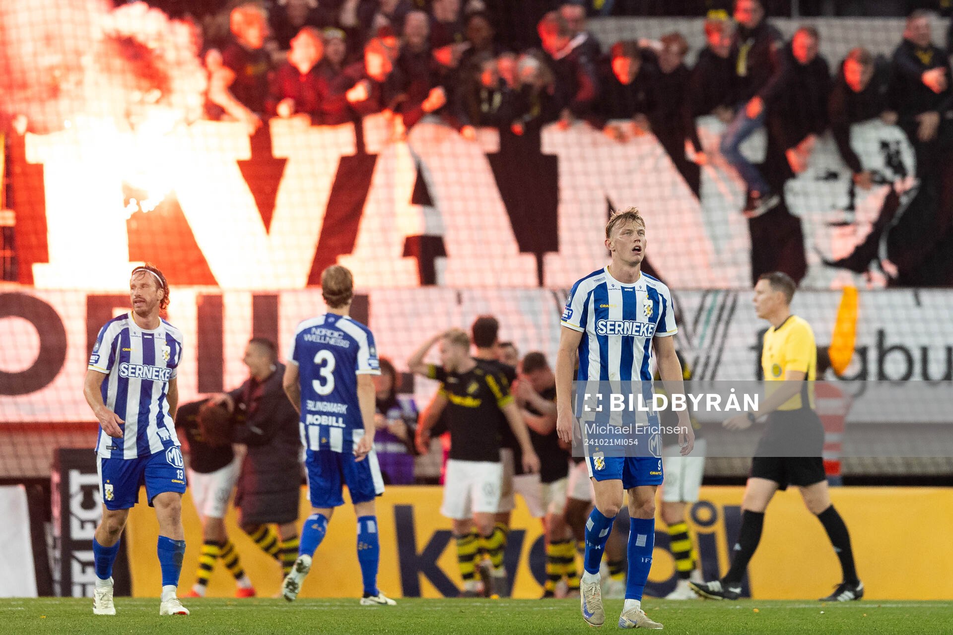 IFK Göteborgs Gustav Svensson och Laurs Skjellerup deppar