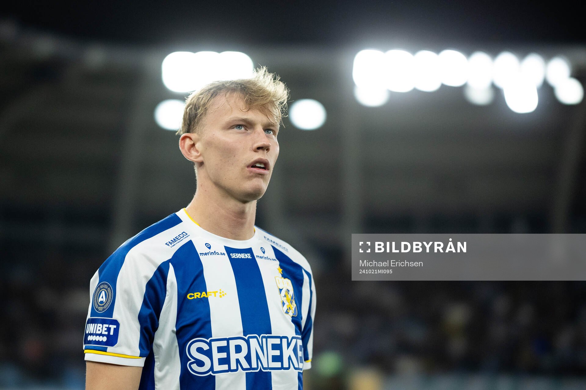 IFK Göteborgs Laurs Skjellerup inför fotbollsmatchen i Allsvenskan mellan IFK Göteborg och AIK den 21 oktober 2024 i Göteborg. 