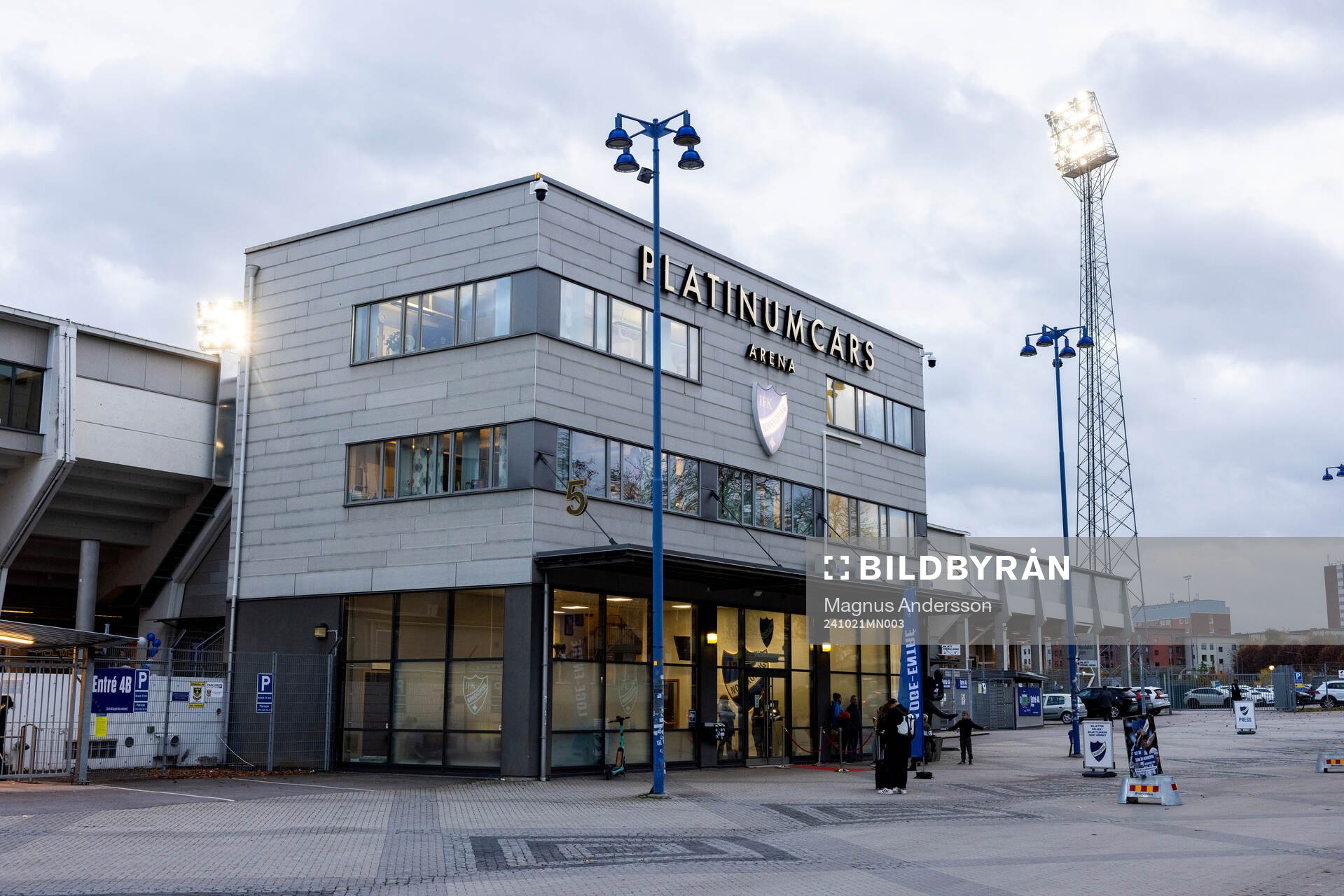 Exteriör vy av Platinumcars Arena