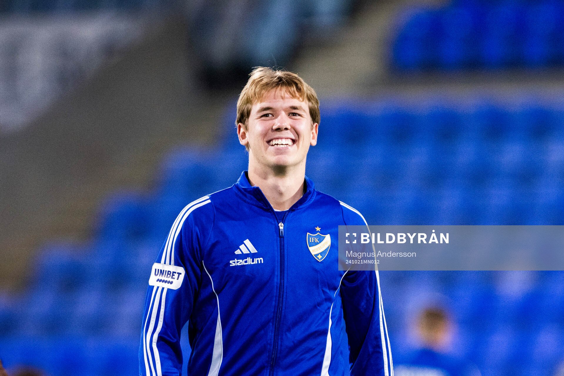 IFK Norrköpings Ture Sandberg på uppvärmningen