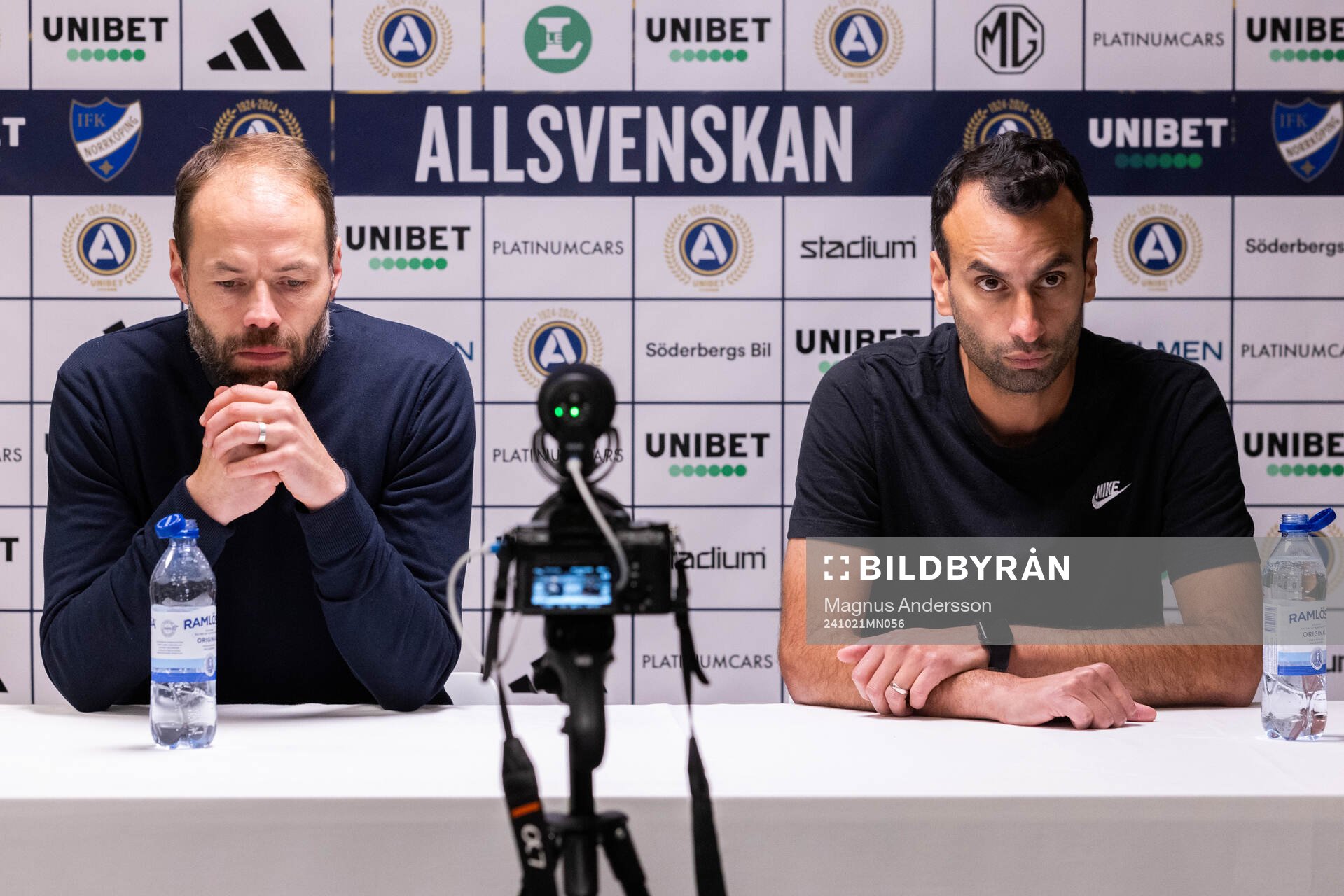 IFK Norrköpings tränare Andreas Alm och Brommapojkarnas