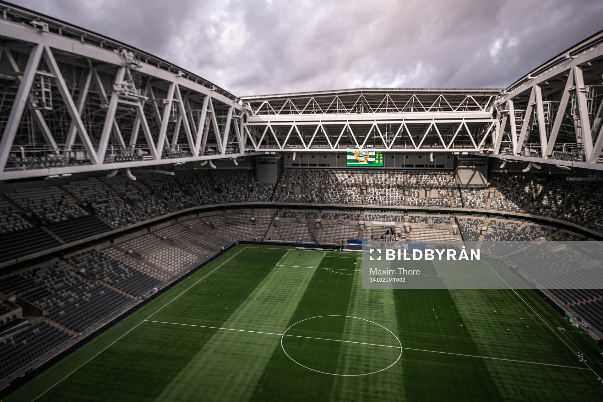Interiör vy över Tele2 Arena