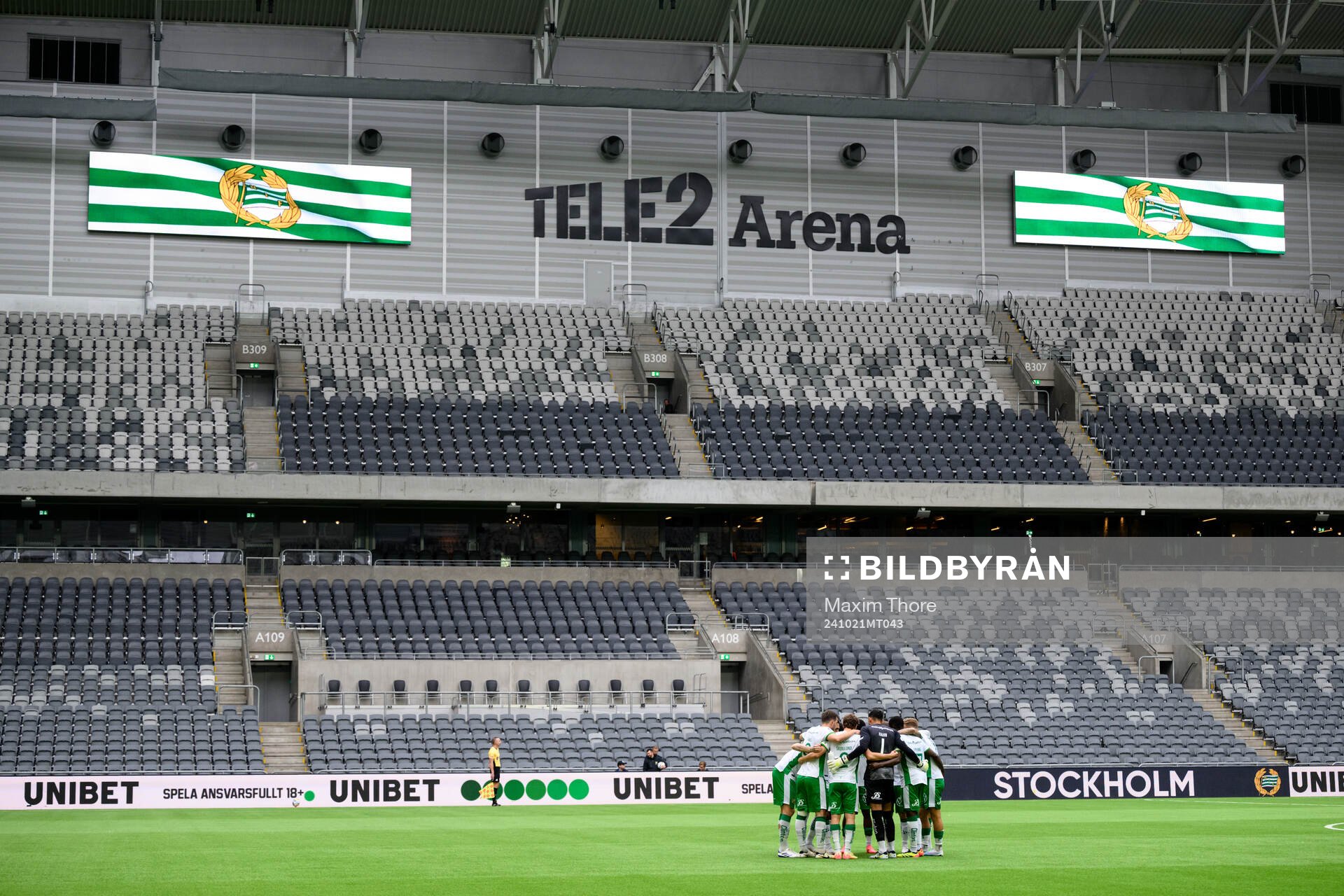 Hammarbys spelare samlas