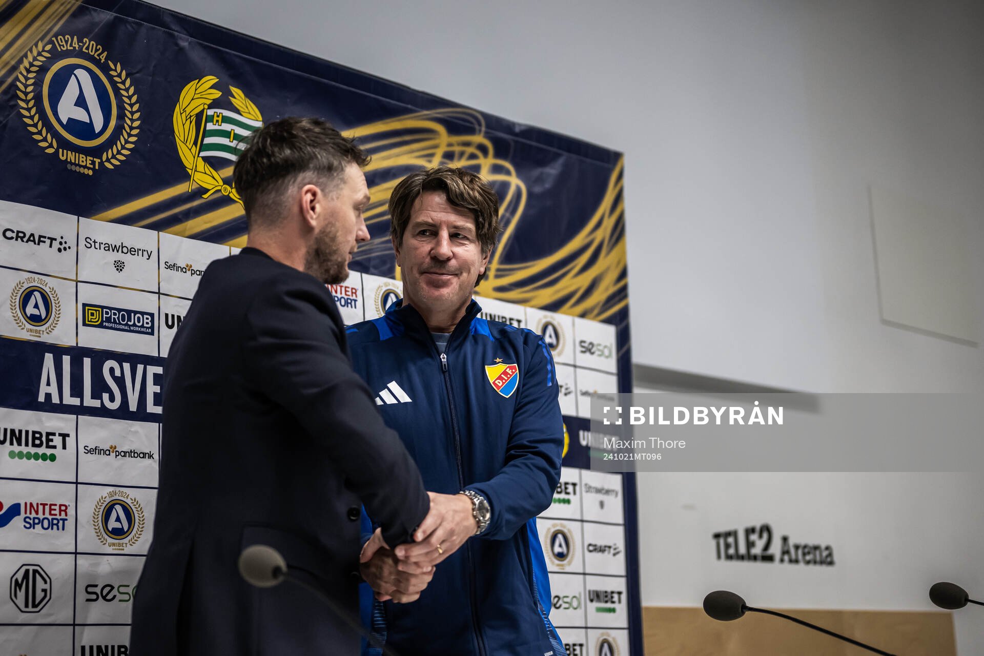 Hammarbys tränare Kim Hellberg och tränare Thomas