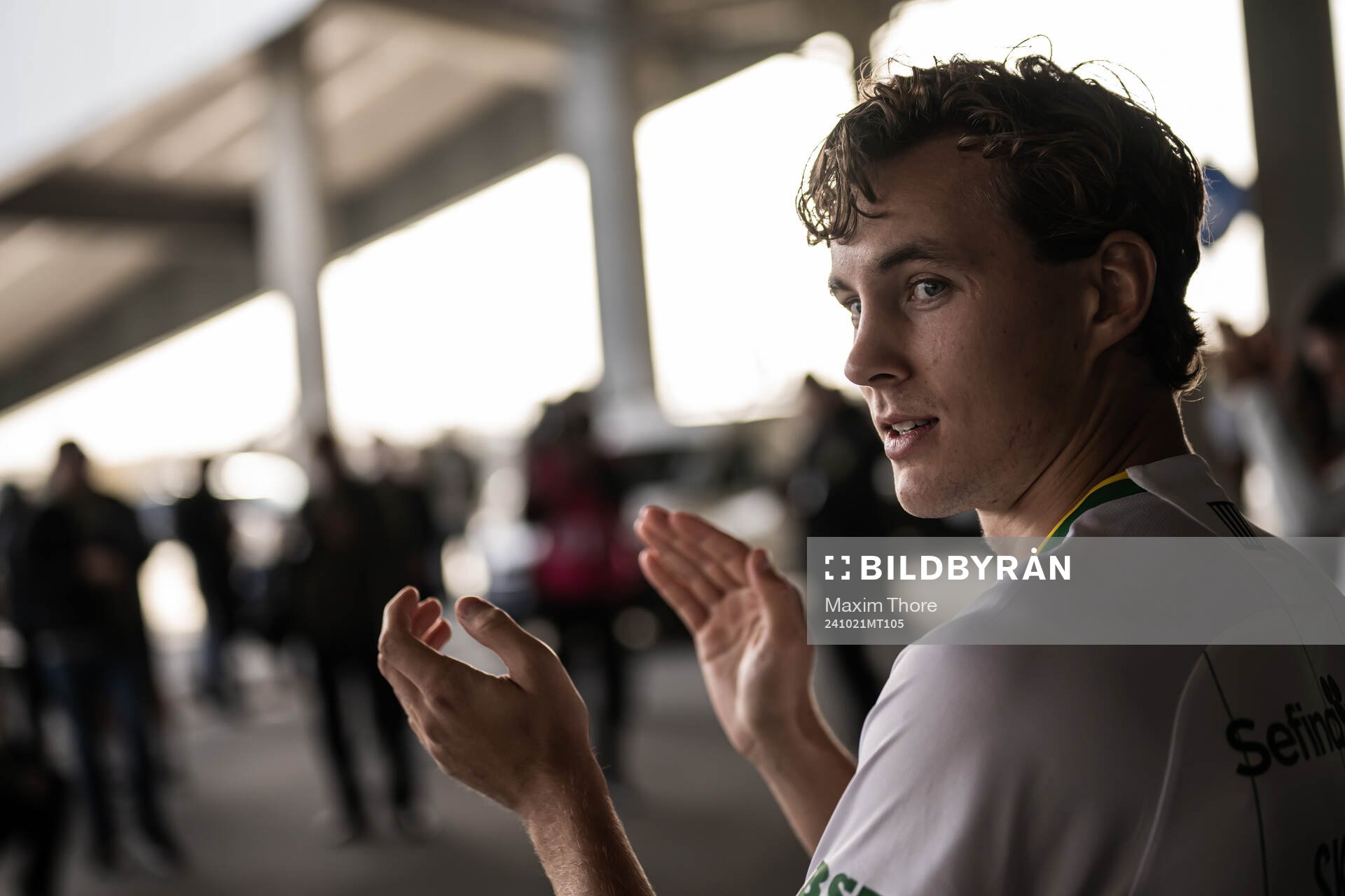 Hammarbys Hampus Skoglund jublar