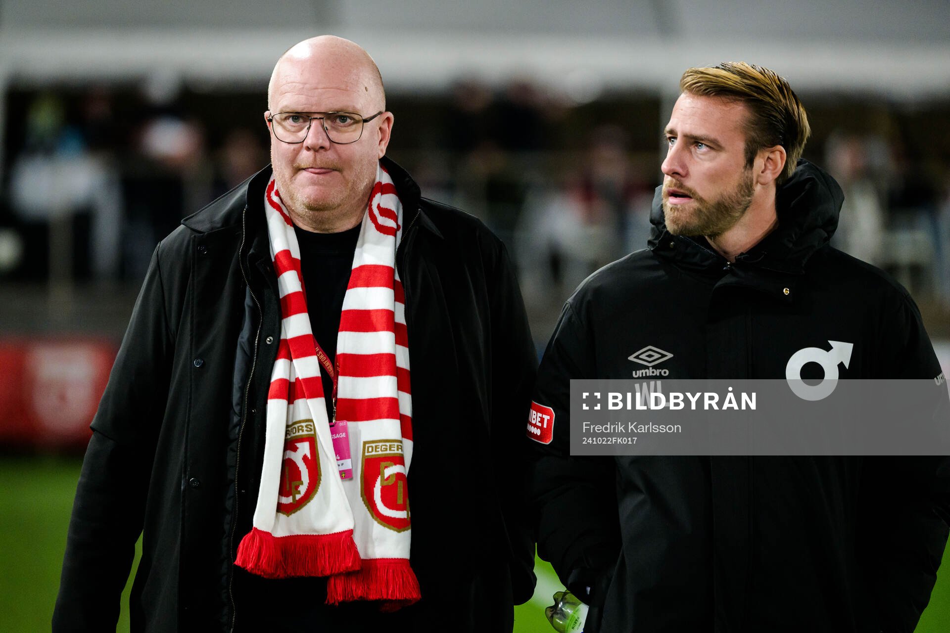 Degerfors sportchef Patrik Werner och tränare William