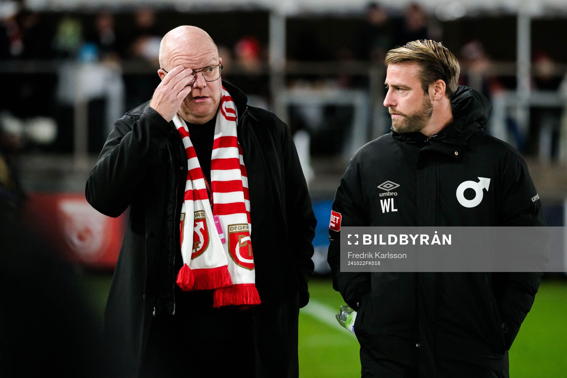 Degerfors sportchef Patrik Werner och tränare William