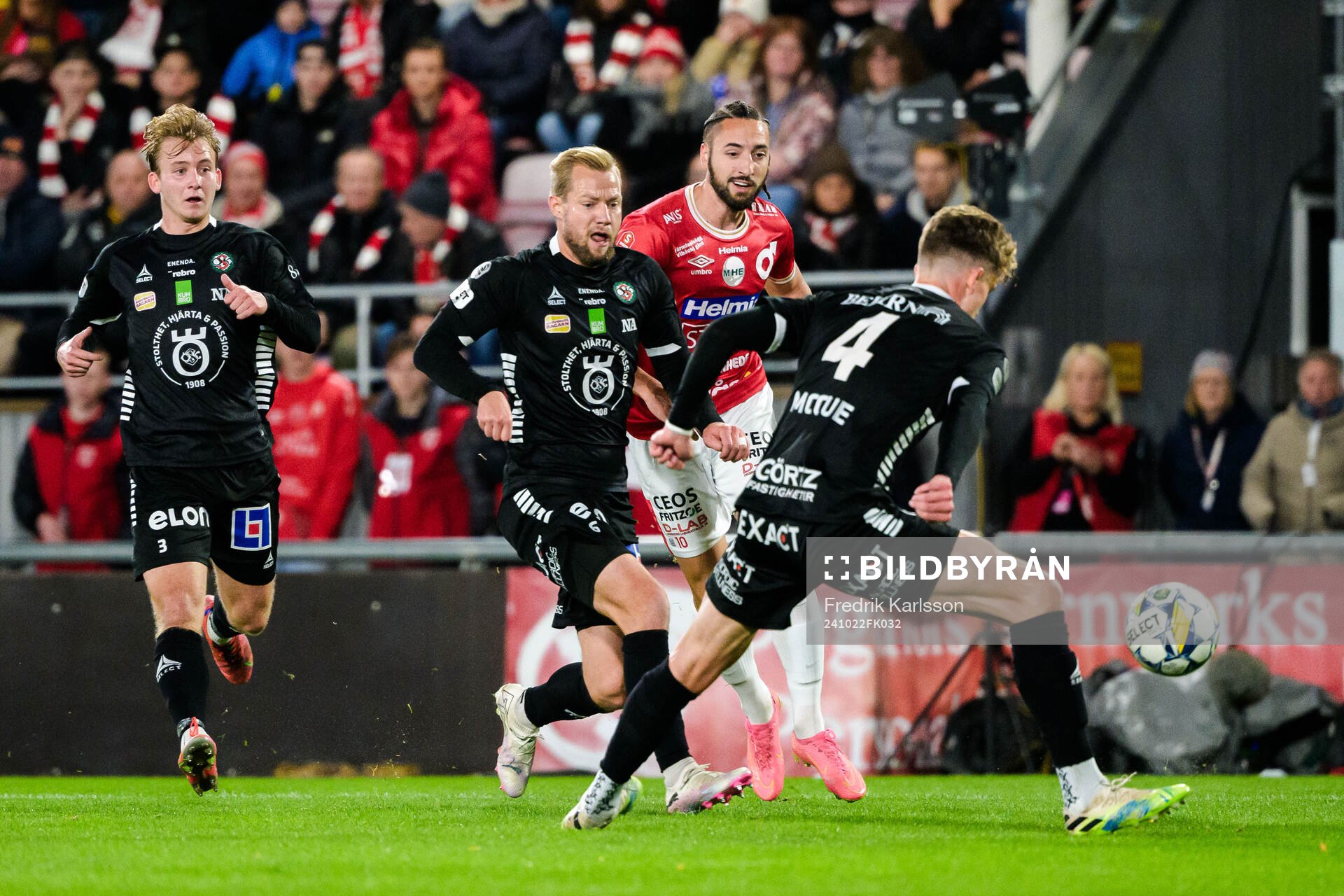 Örebros Oskar Käck, Sebastian Crona och och Erik McCue