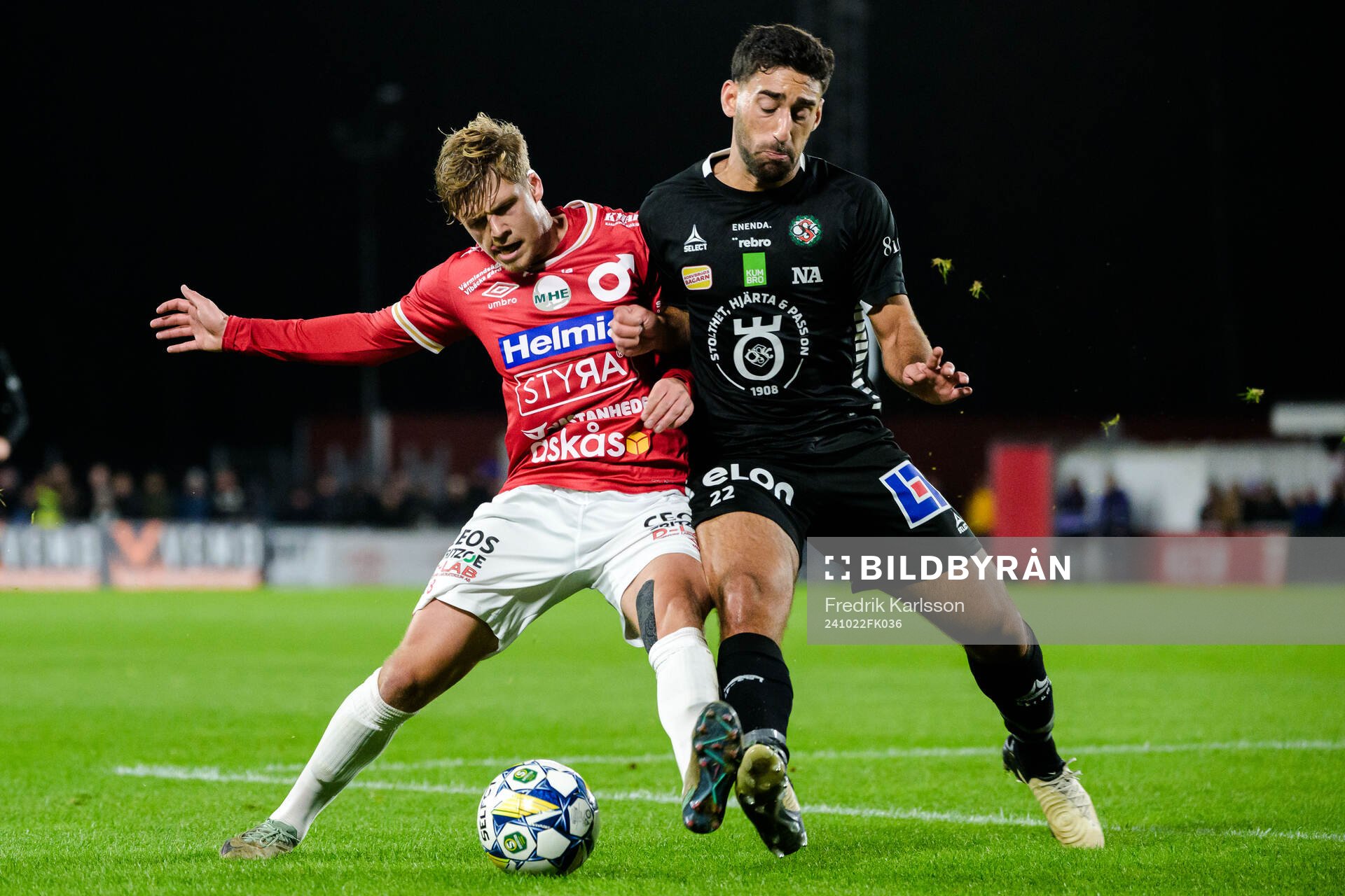 Degerfors Kevin Holmén och Örebros Lucas Shlimon