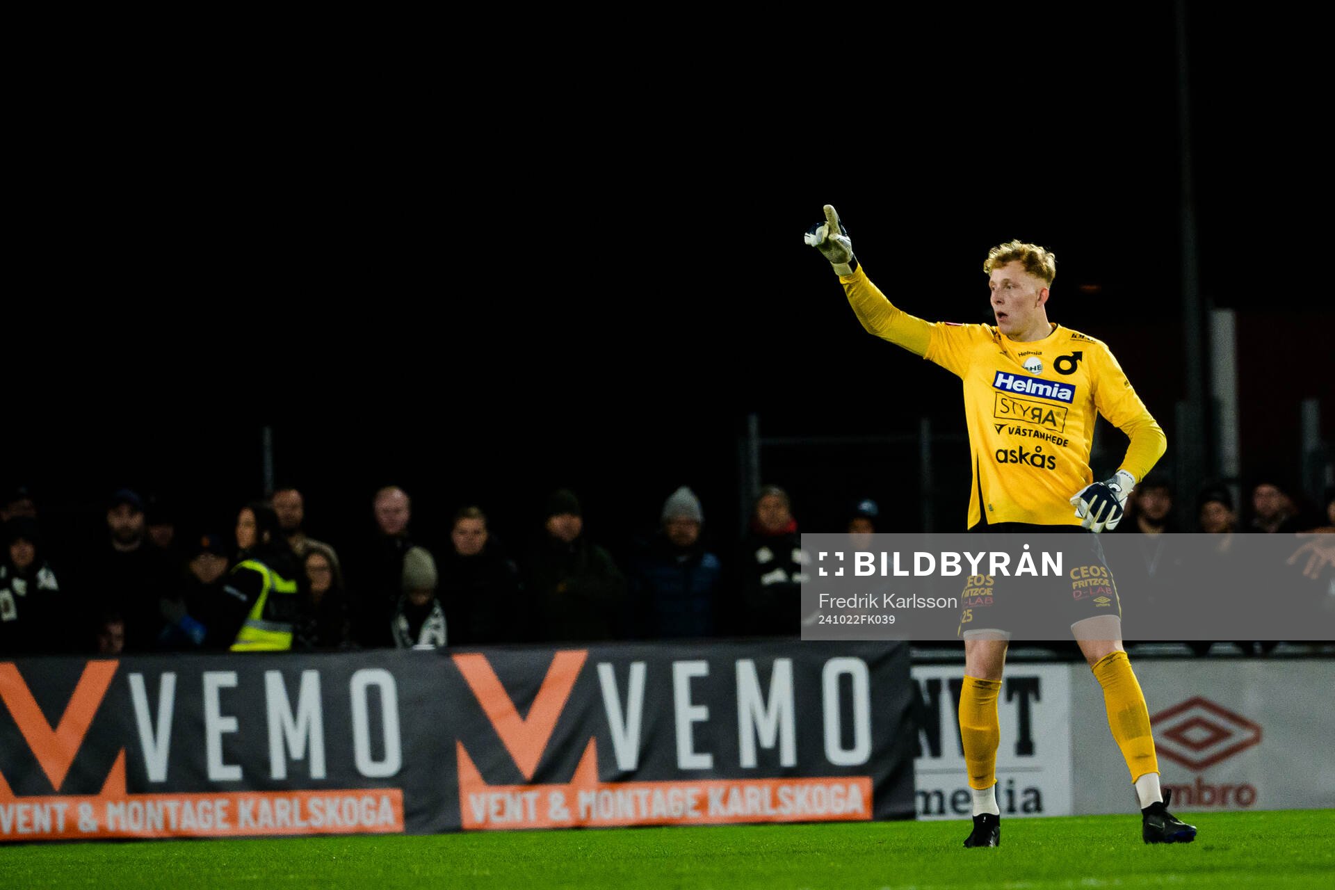Degerfors målvakt Rasmus Forsell