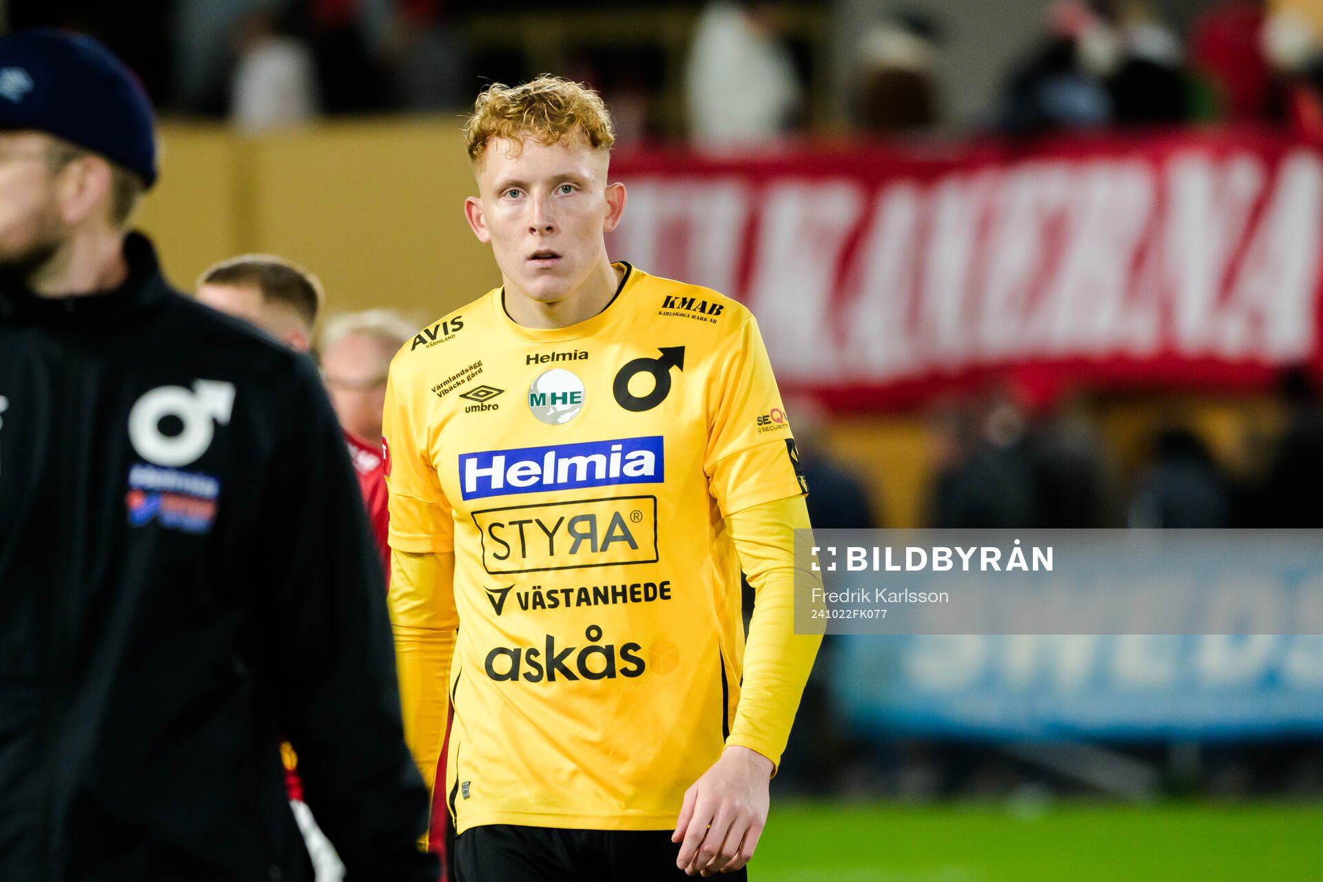 Degerfors målvakt Rasmus Forsell deppar