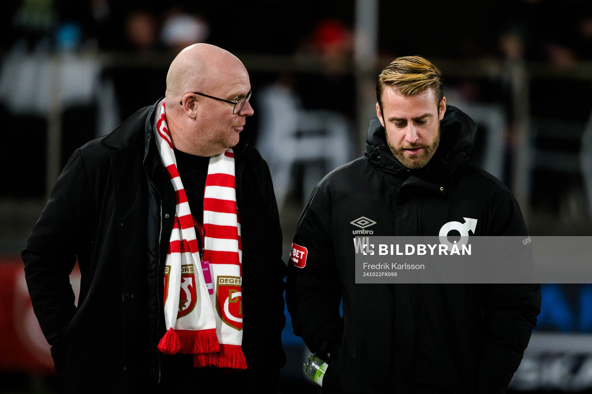 Degerfors sportchef Patrik Werner och tränare William