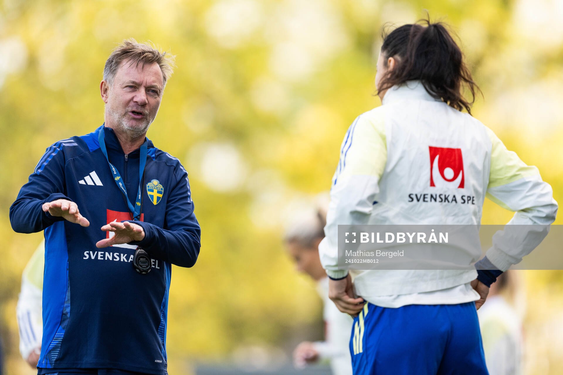 Head coach Peter Gerhardsson of the Swedish women's