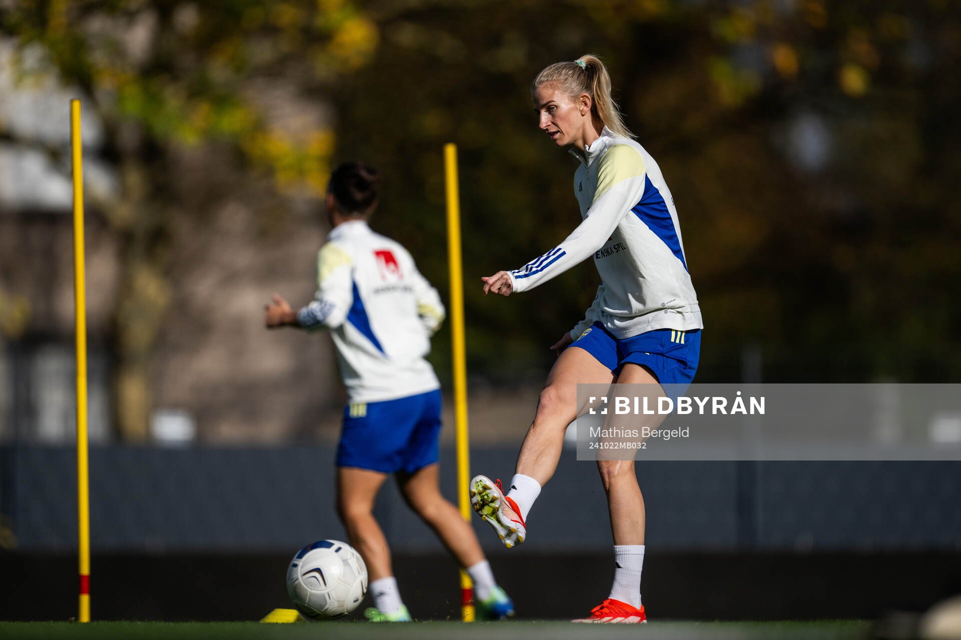 Sofia Jakobsson of the Swedish women's national football