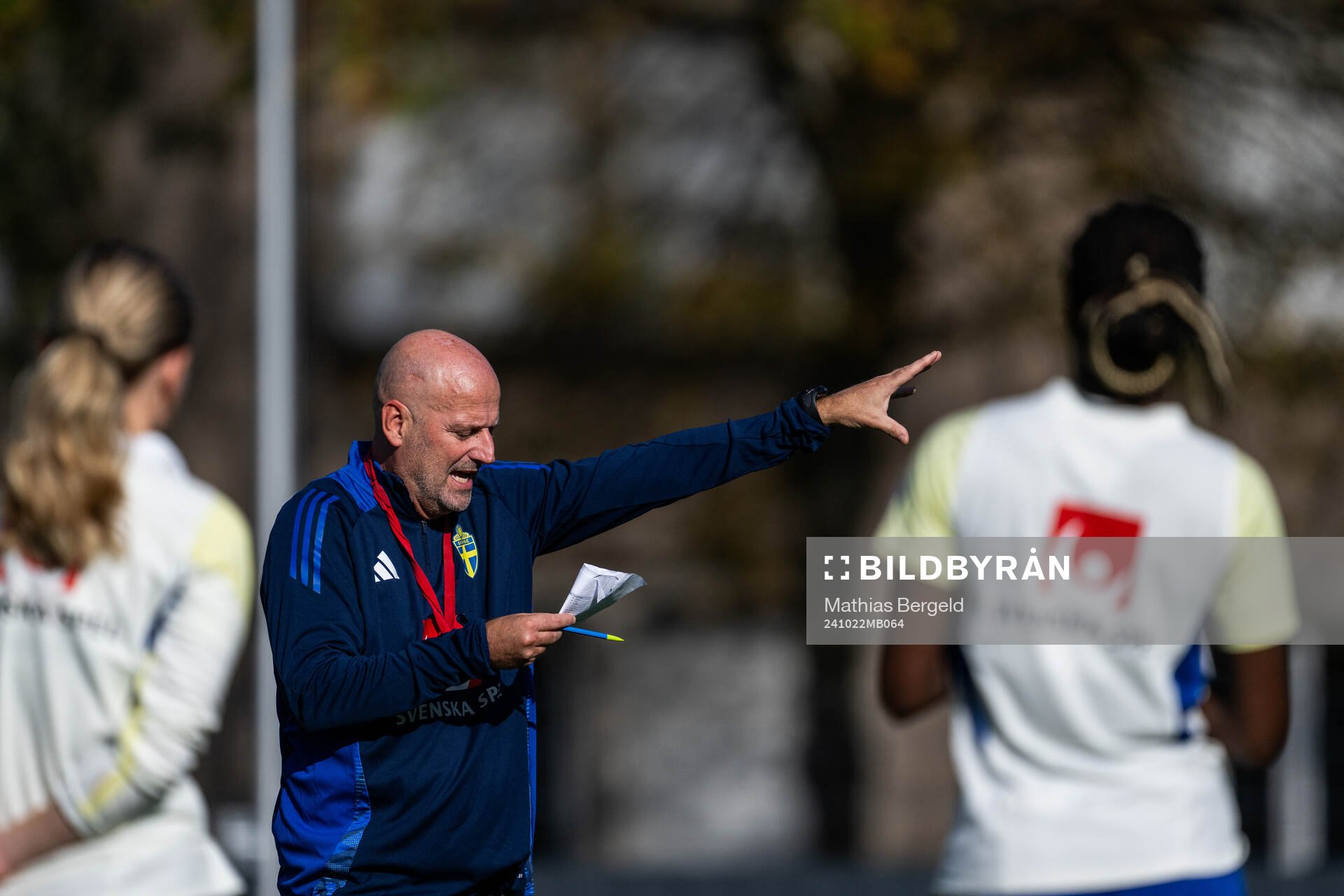 Assistant coach Magnus Wikman of the Swedish women's