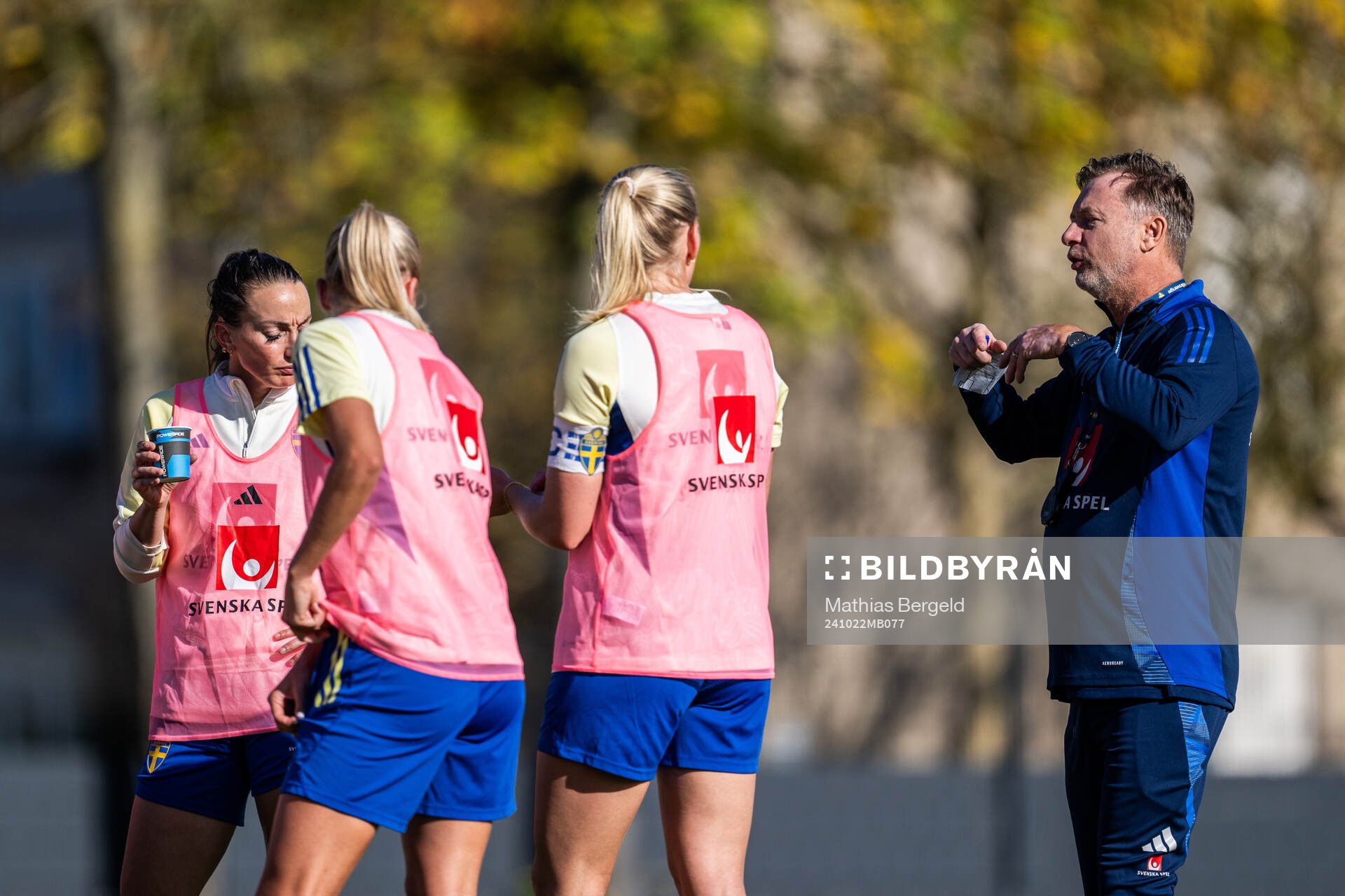 Head coach Peter Gerhardsson of the Swedish women's