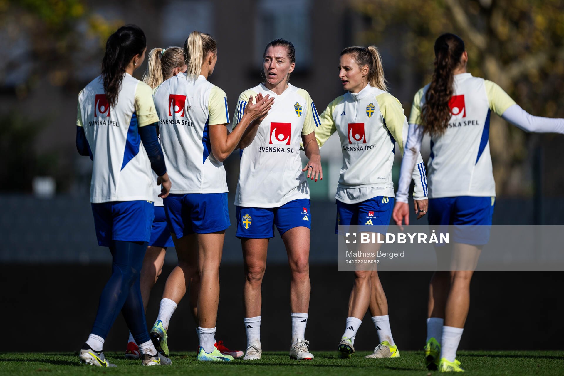 Linda Sembrant and Nathalie Björn of the Swedish women's