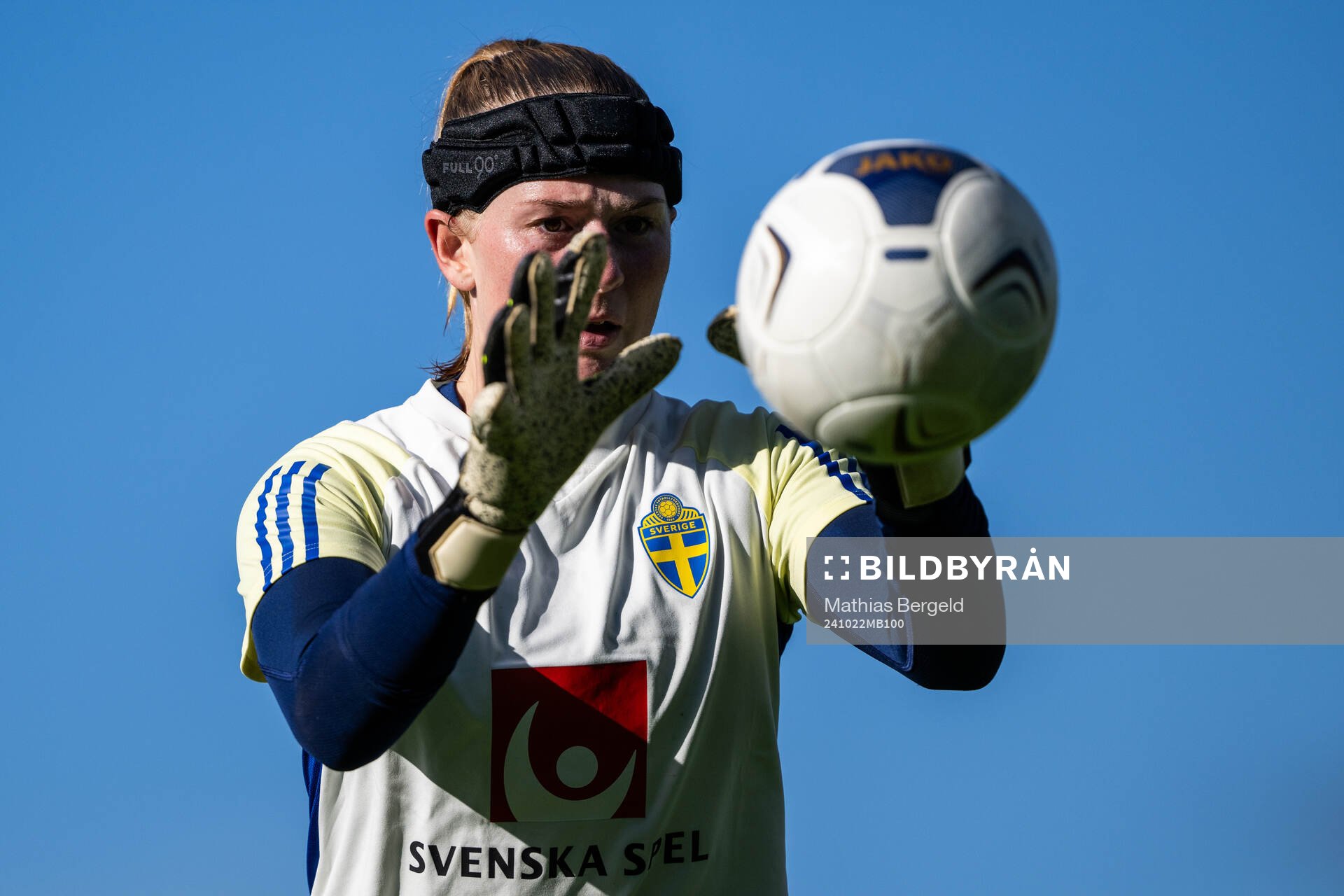 Goalkeeper Tove Enblom of the Swedish women's national