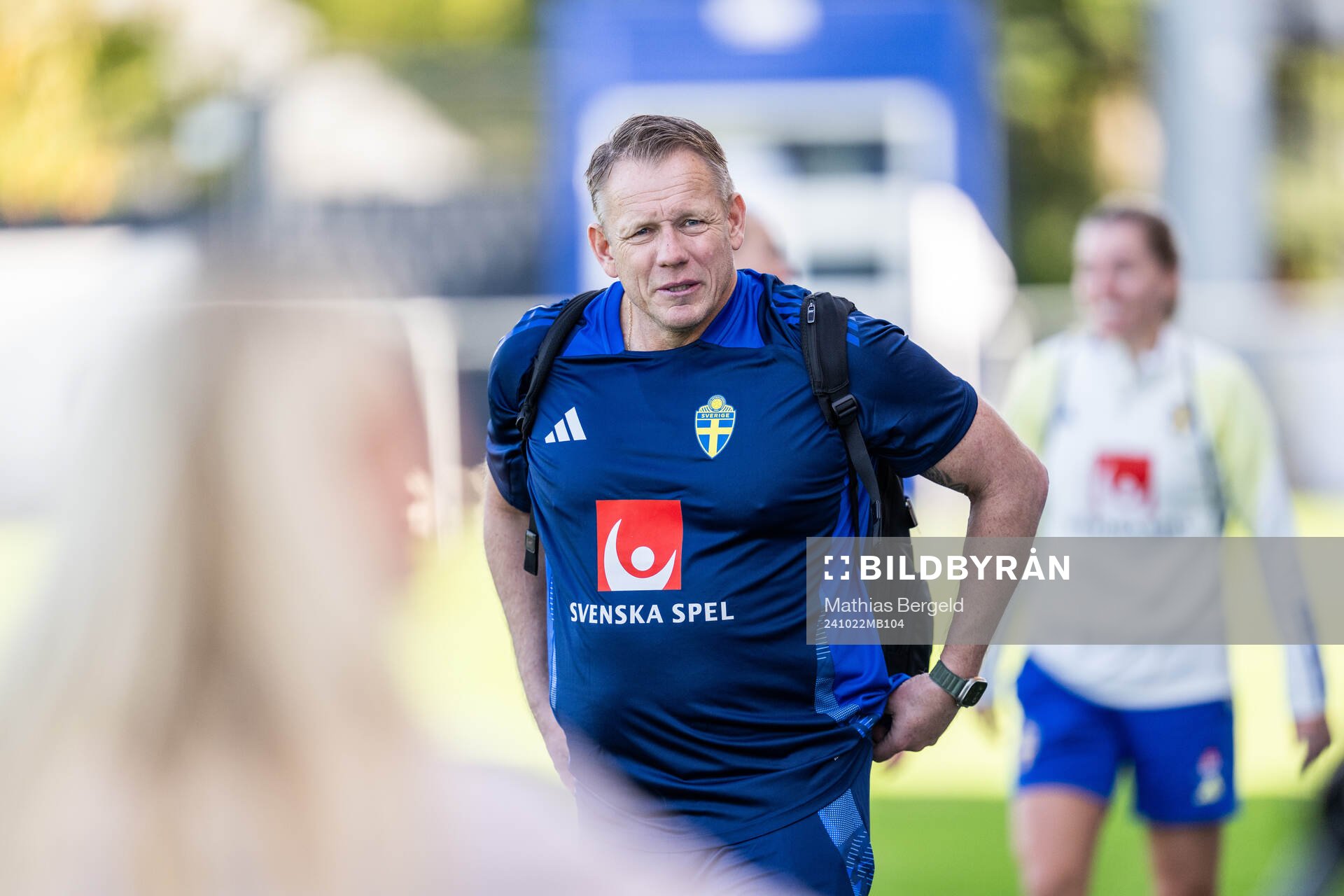 Head of security Stefan Dejemyr of the Swedish women's