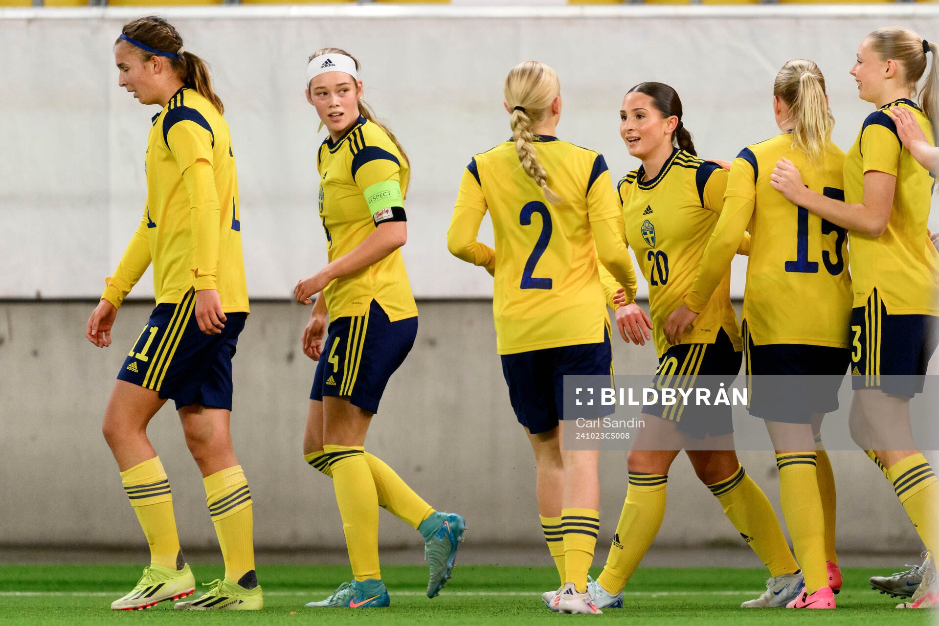Filippa Sjöström of Sweden celebrate te 2-0 goal with