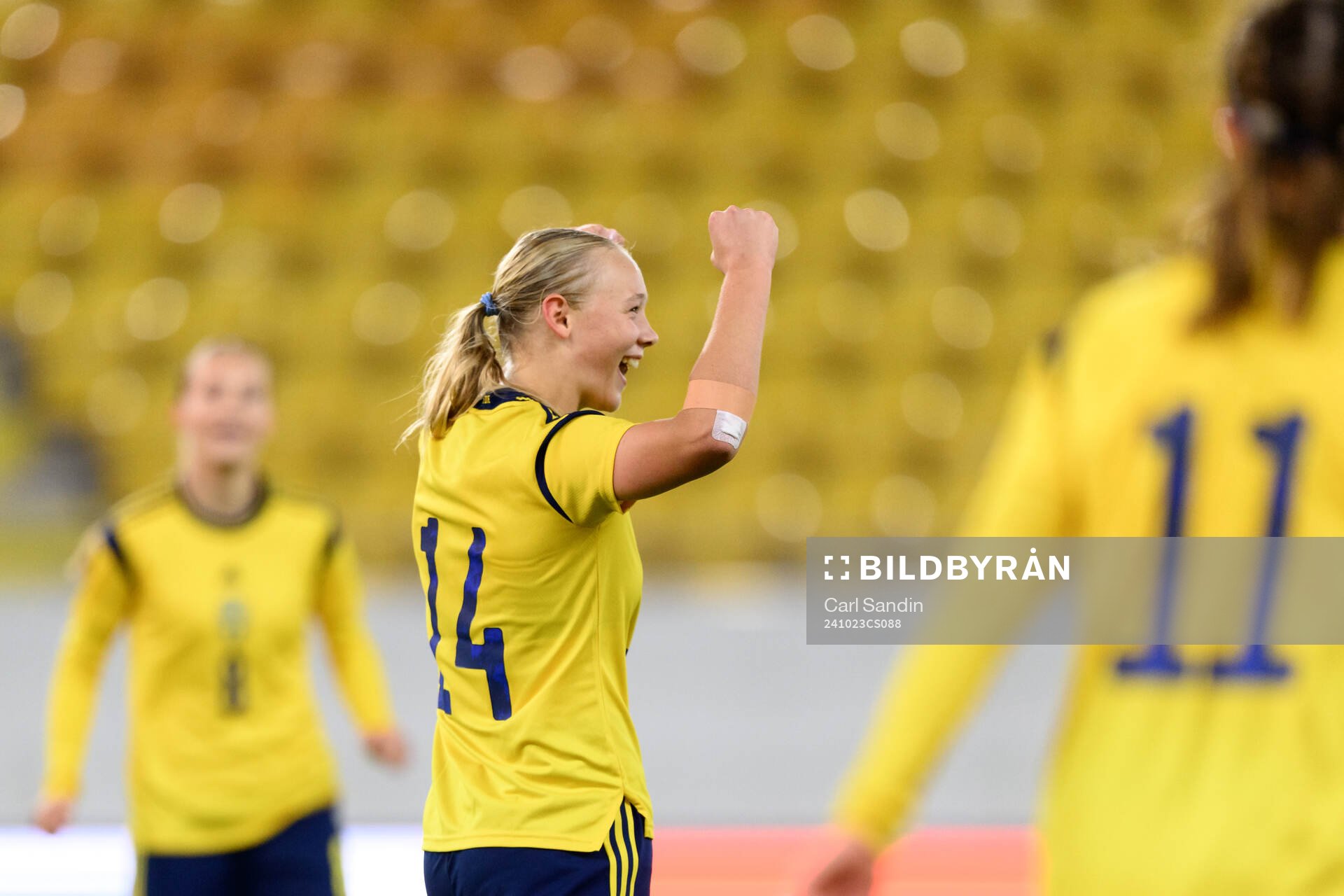 Filippa Andersson Widén of Sweden celebrates
