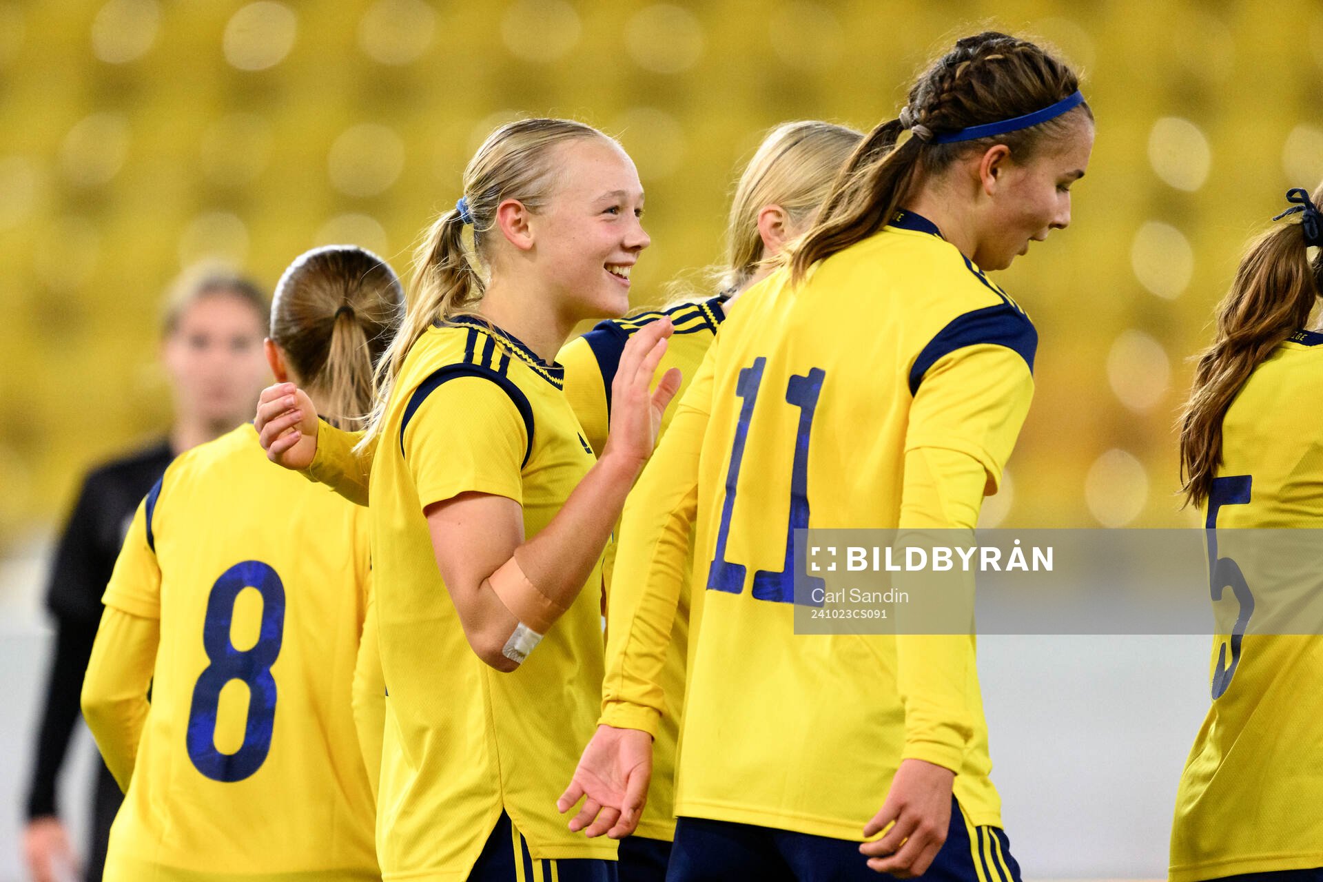 Filippa Andersson Widén of Sweden celebrates