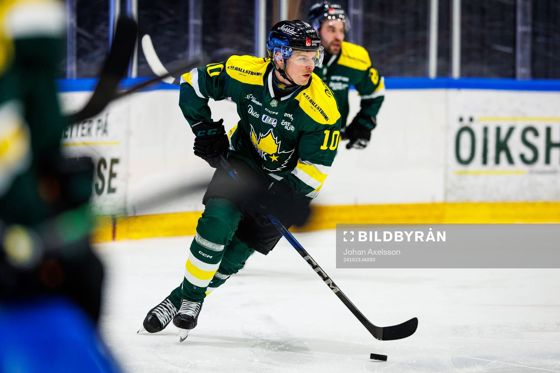Under ishockeymatchen i Hockeyallsvenskan mellan Östersund