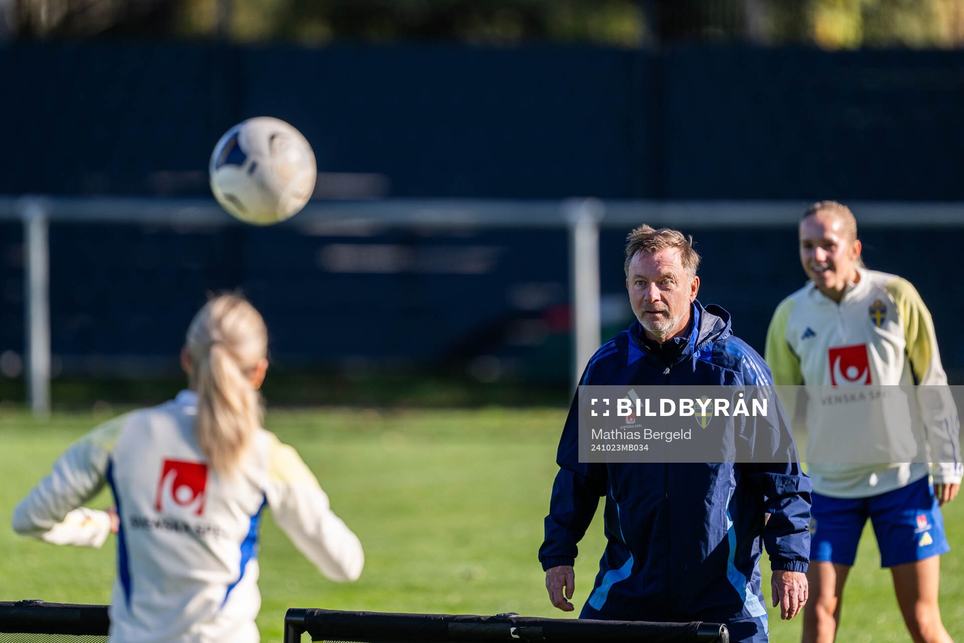 Head coach Peter Gerhardsson of the Swedish women's