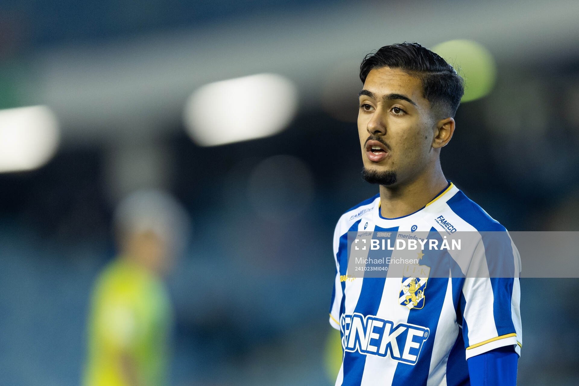 Haydar Sultan of IFK Göteborg during the UEFA Youth League match between IFK Göteborg and TSG 1899 Hoffenheim on October 23, 2024 in Gothenburg.