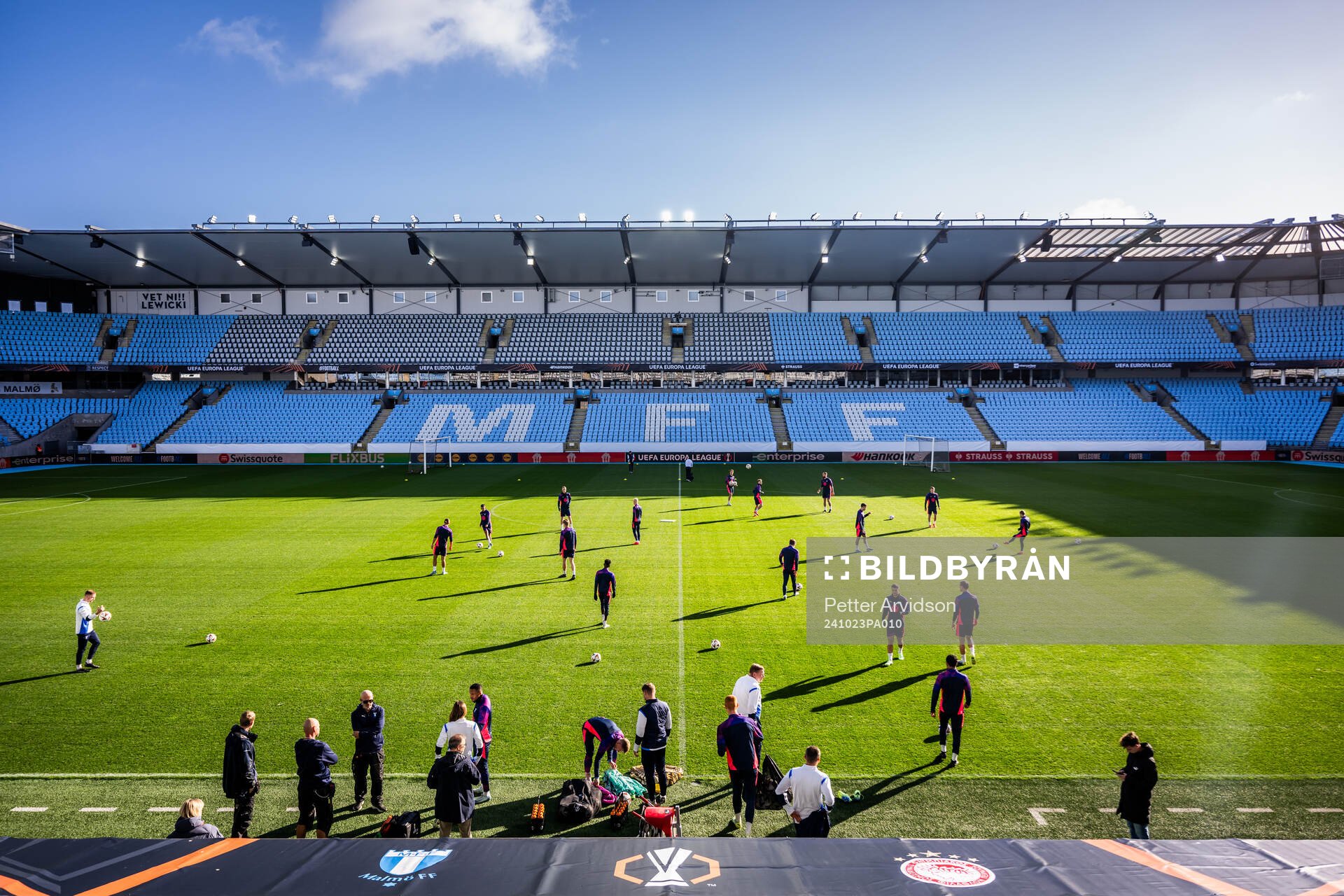 General view during a training session with Malmö FF on October 23, 2024 in Malmö. 