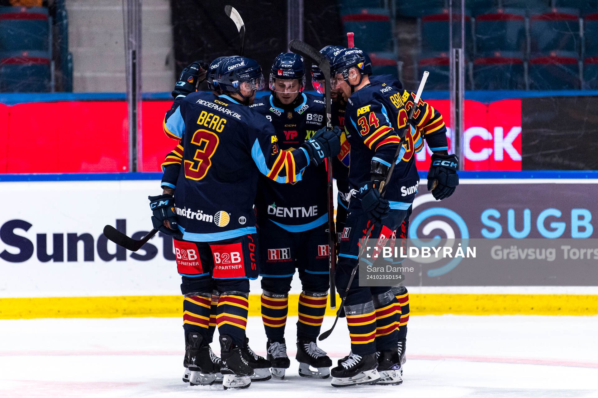Djurgårdens spelare jublar